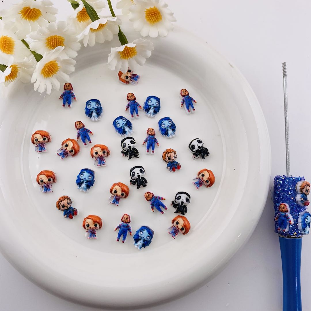 FS19677-About 10*12mm Halloween Resin Nail Chams