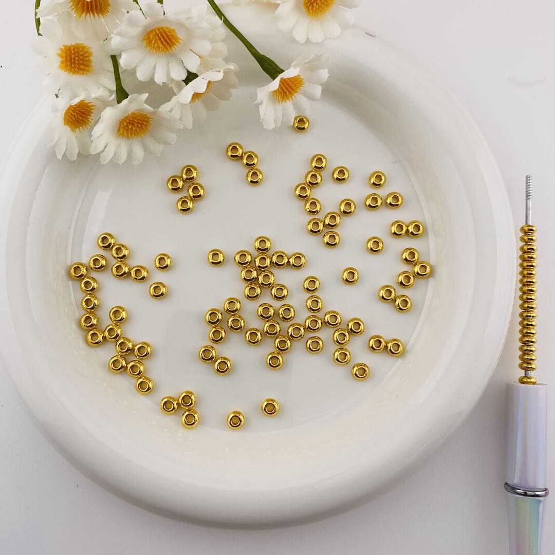 FS19683-About 5*5mm Metal Beads Fit Pens