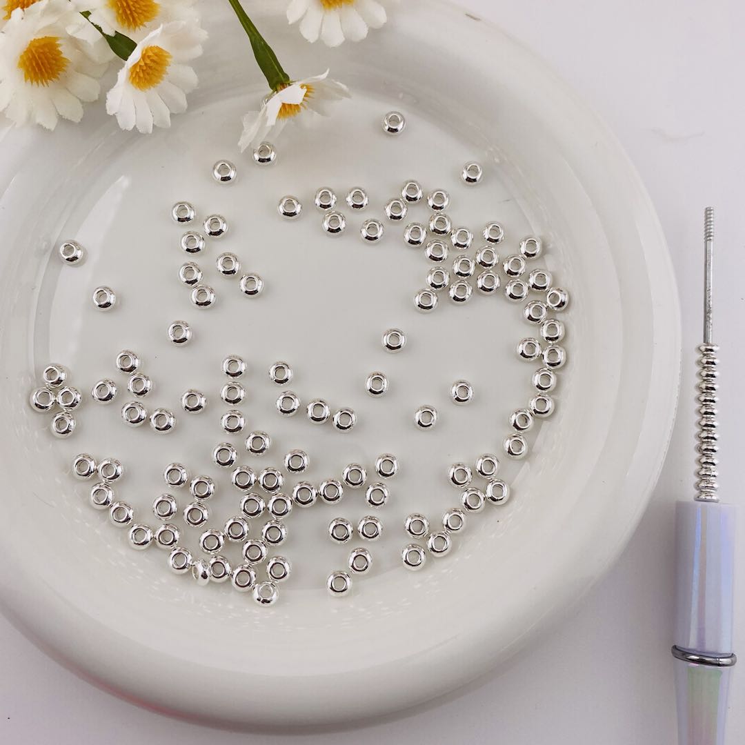 FS19683-About 5*5mm Metal Beads Fit Pens