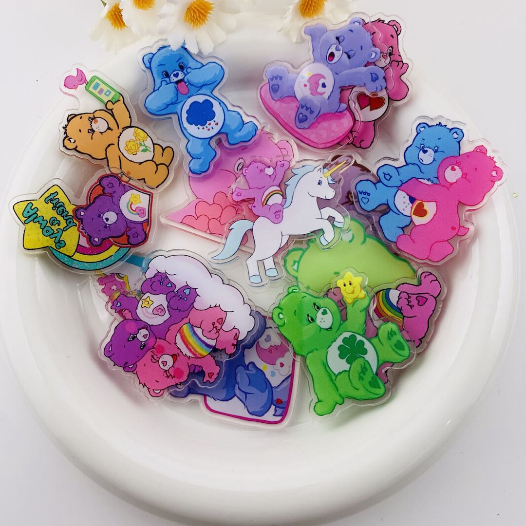 FS5806-5cm Rainbow Bear Acrylic Patch Without Holes