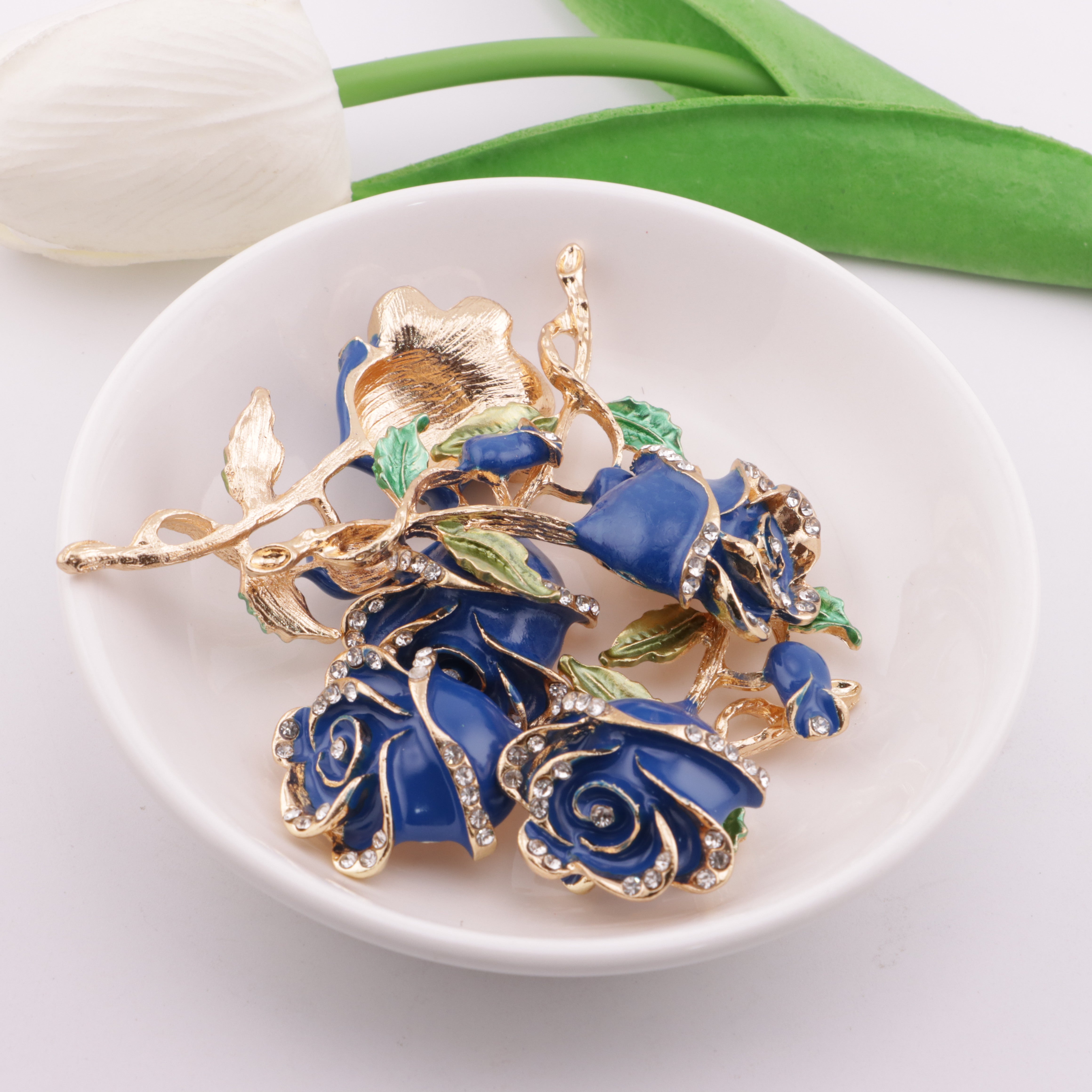 FS3884- 63mm*31mm Three-Dimensional Rose Patches