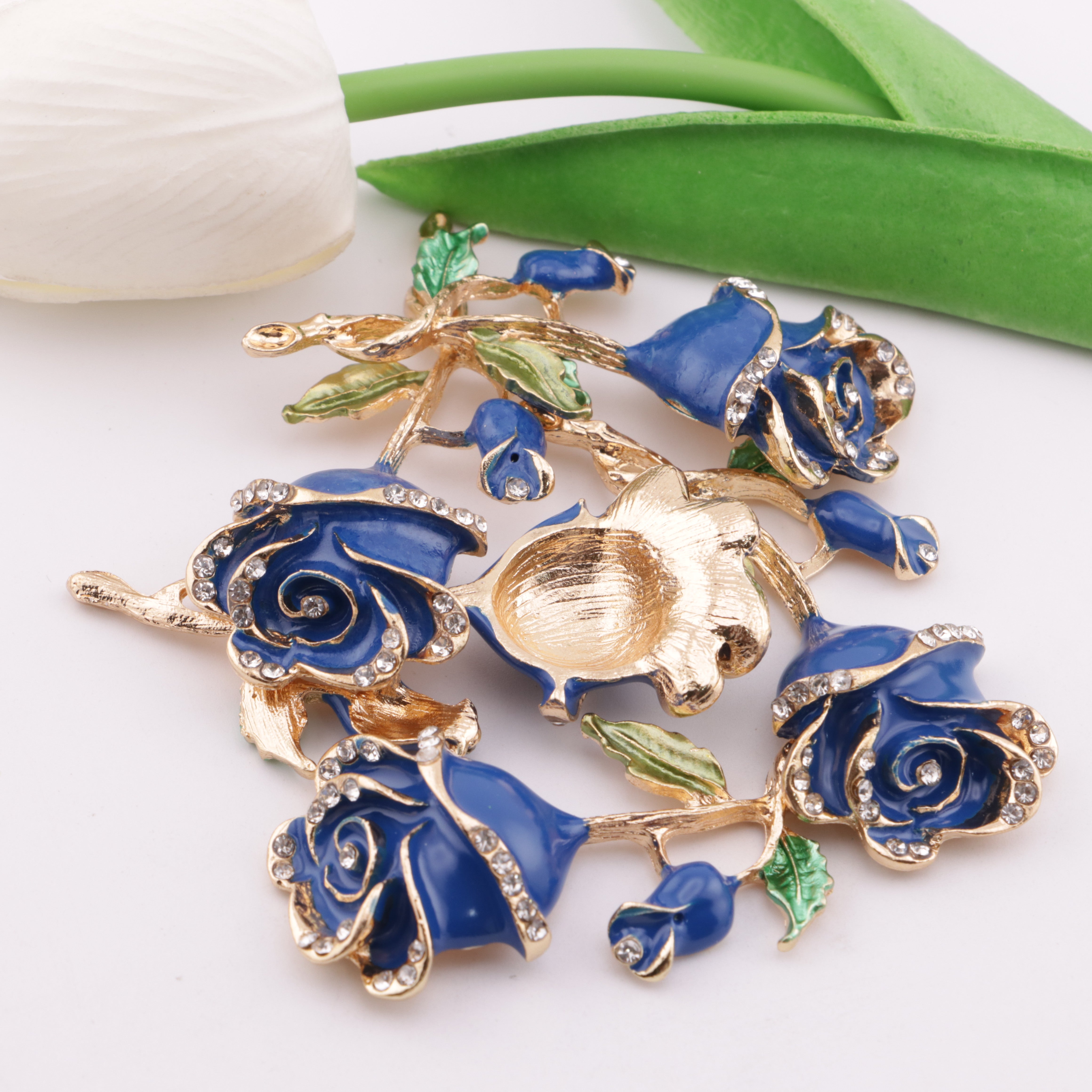 FS3884- 63mm*31mm Three-Dimensional Rose Patches