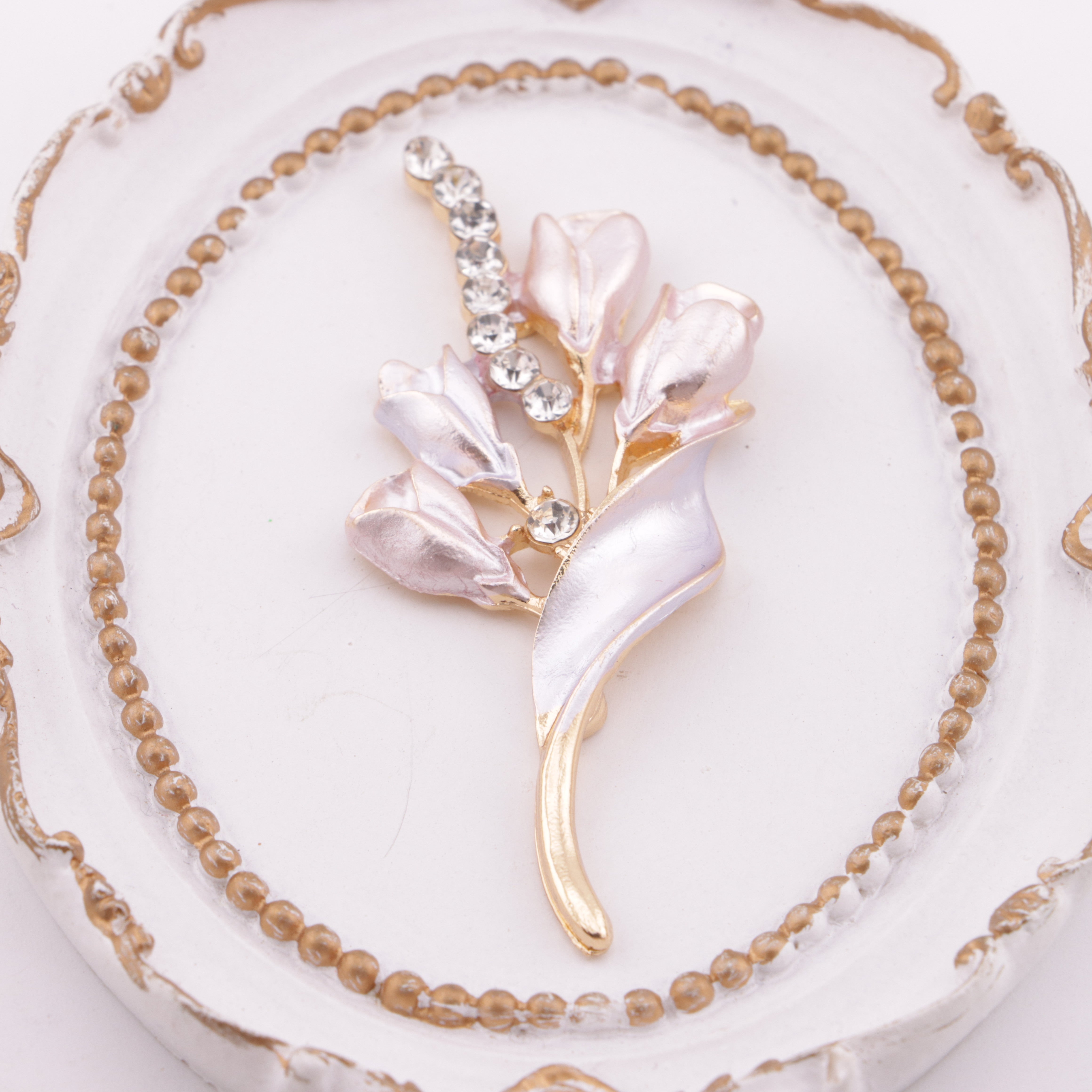 FS4608- 2.9cmX6.2cm Tulip Alloy Charms