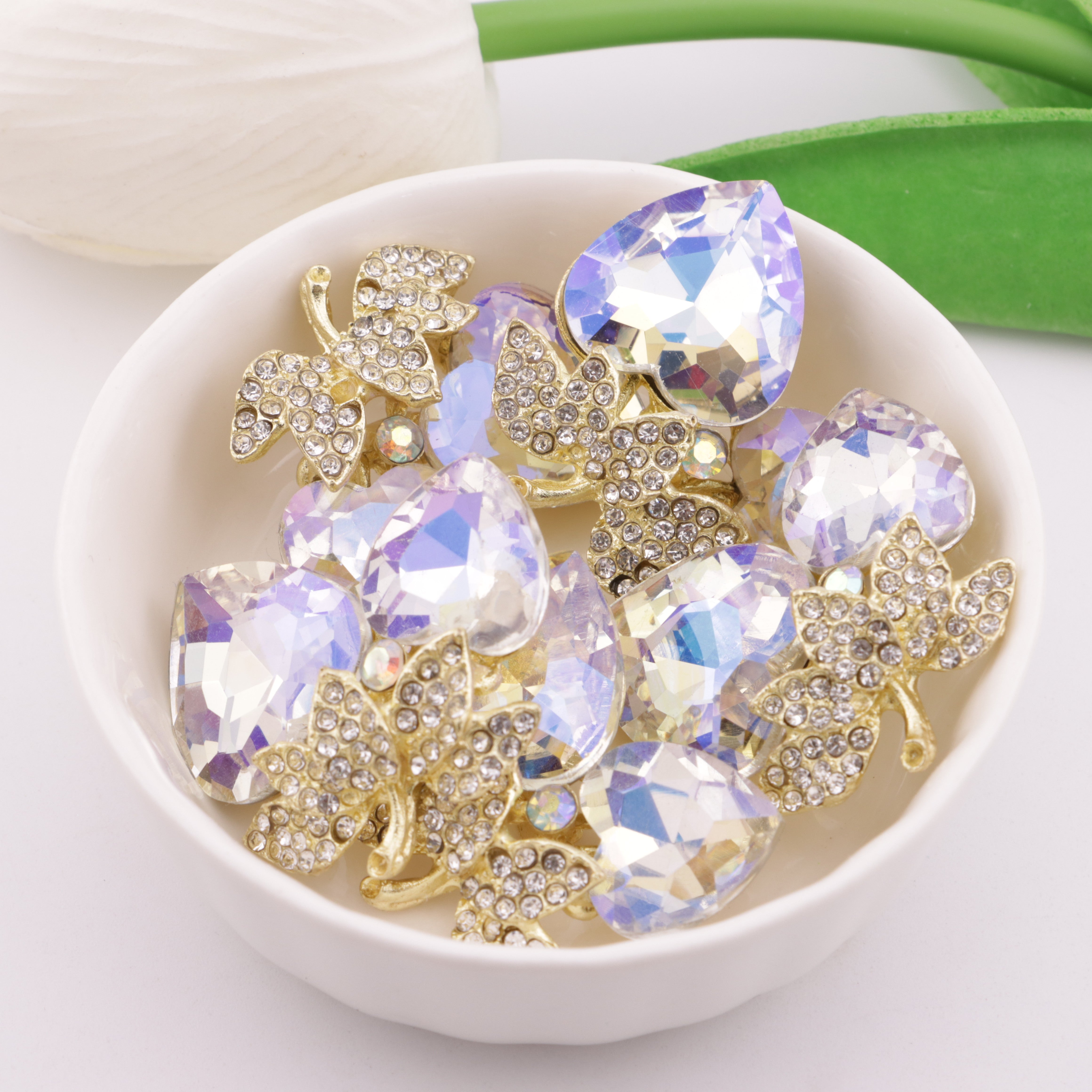 FS5967- 27*31mm Love Double Peach Charms Heart-Shaped Double Peach Patches