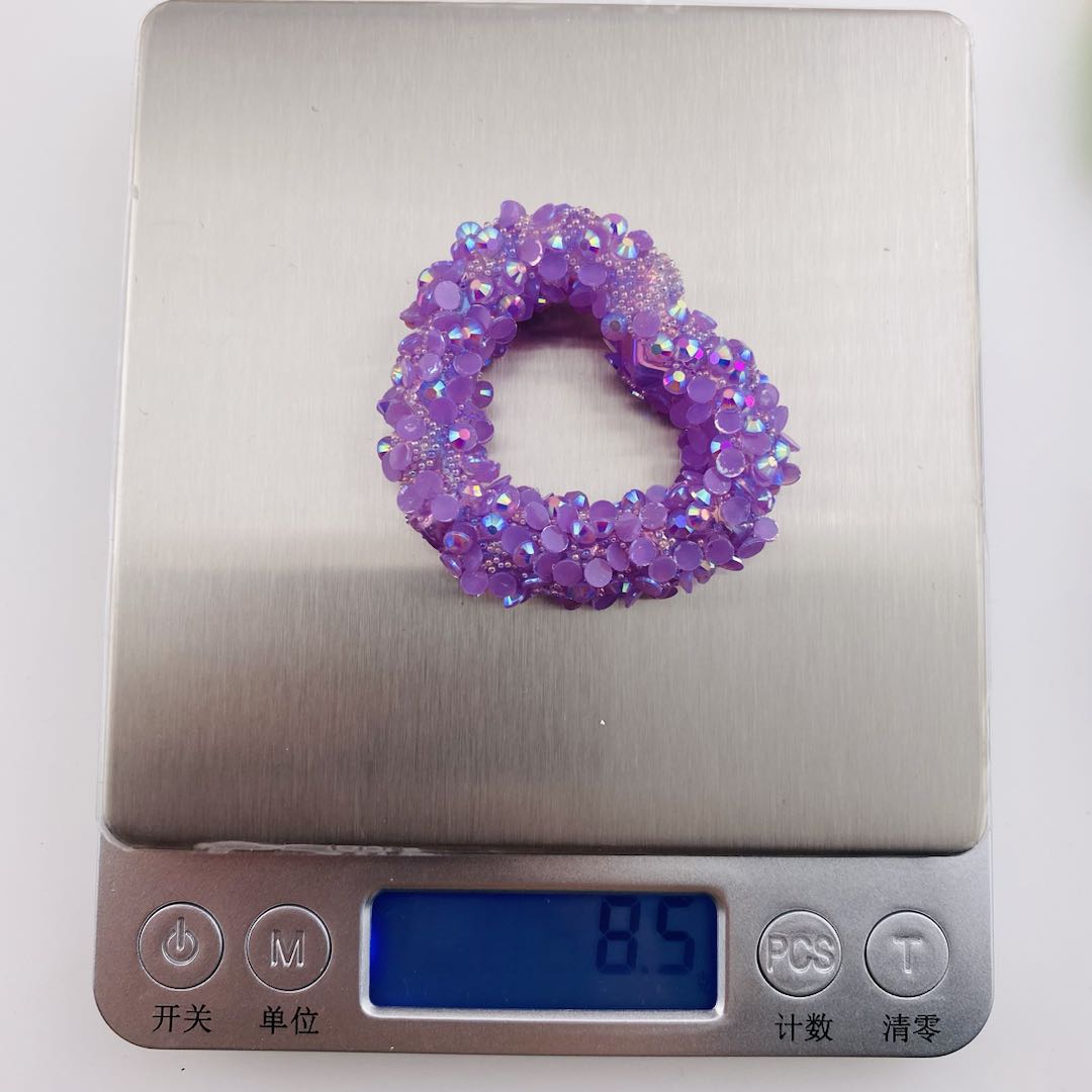 FS19732-About 40*46mm Hollow Glitter Heart Beads