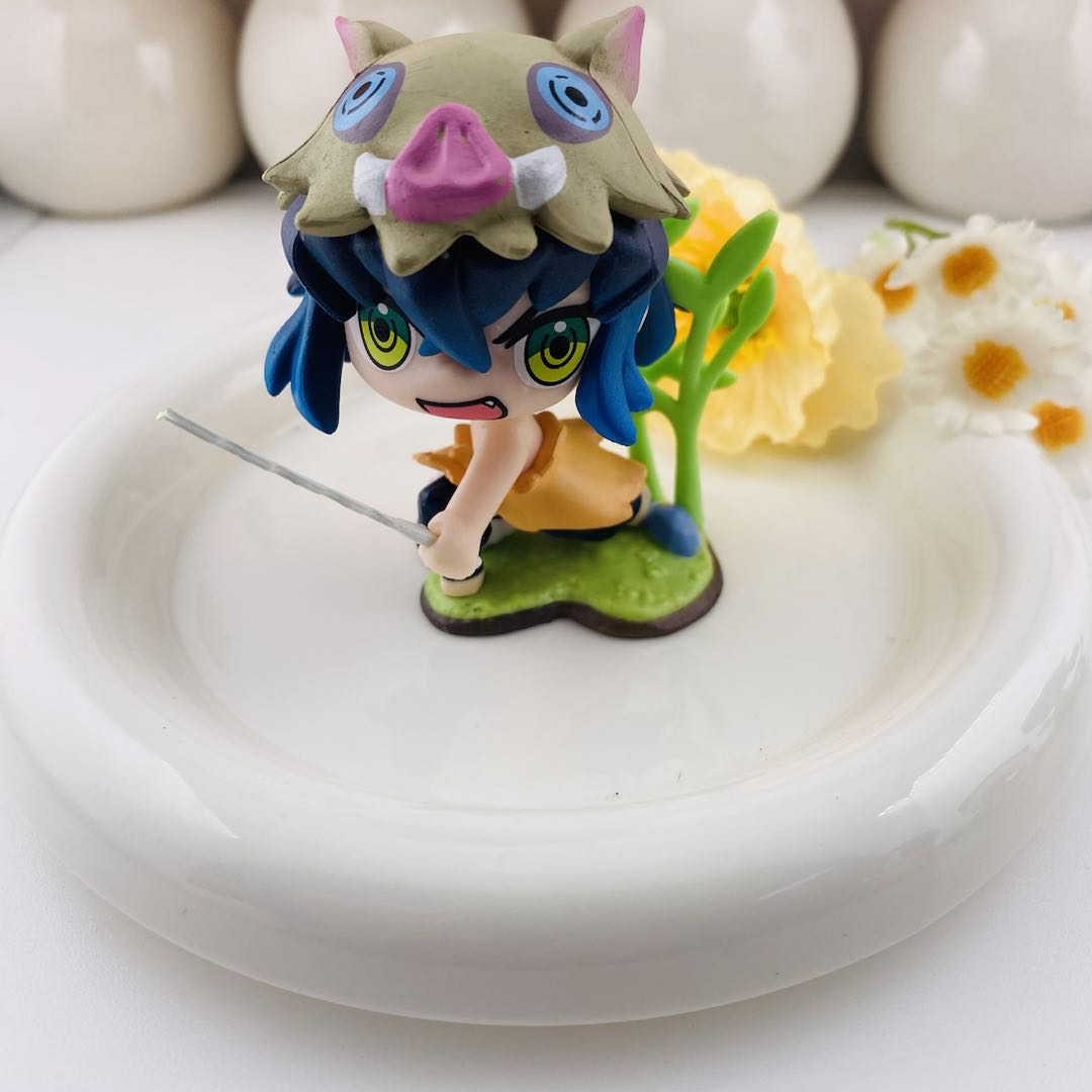 FS19725-About 70mm Inosuke Hashibira Demon Slayer Chibi Figure