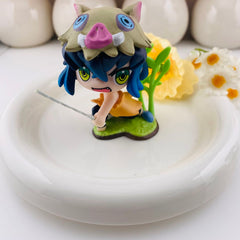 FS19725-About 70mm Inosuke Hashibira Demon Slayer Chibi Figure