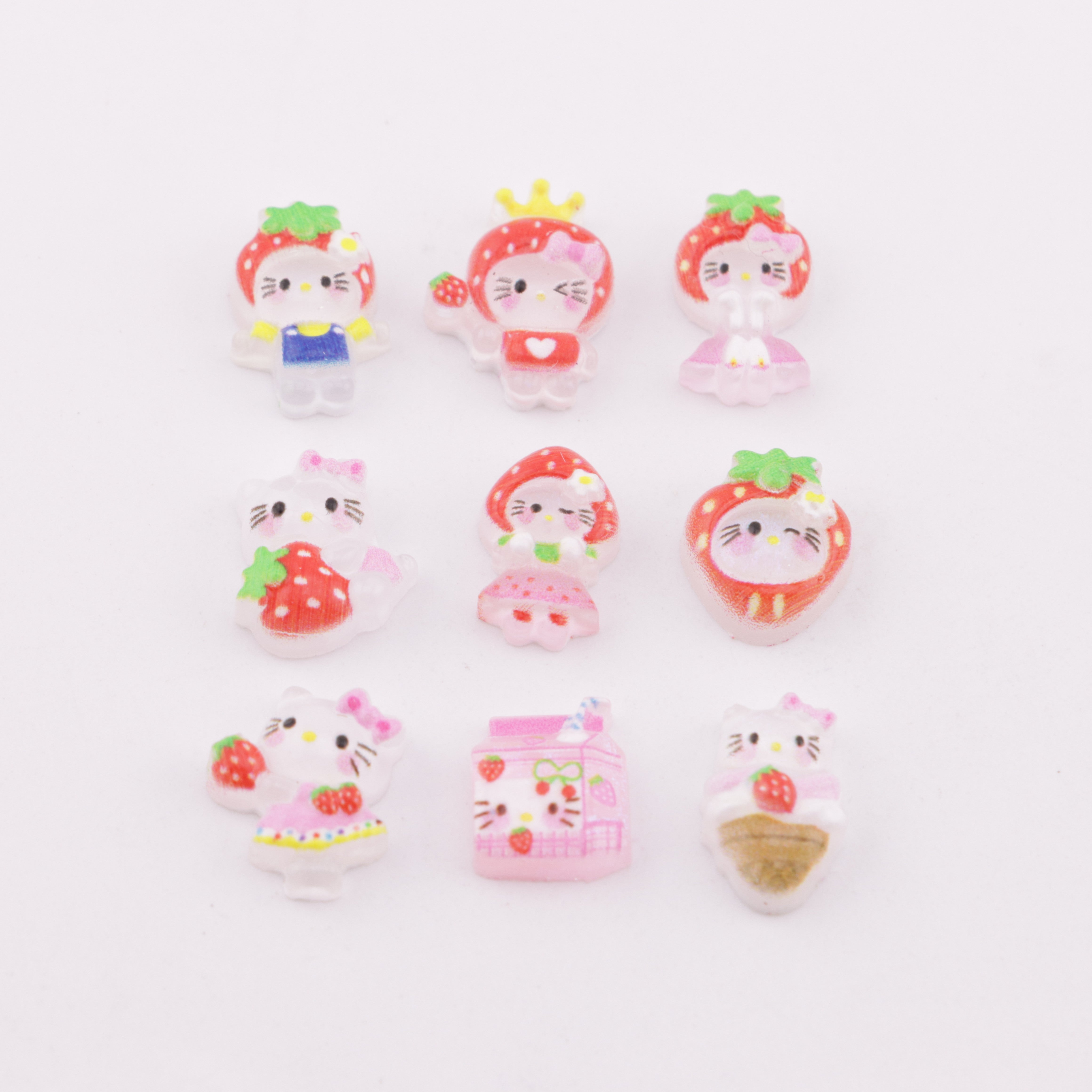 FS5800- Small HK Mixed Charms Mixed-Style Small Kitty Patches