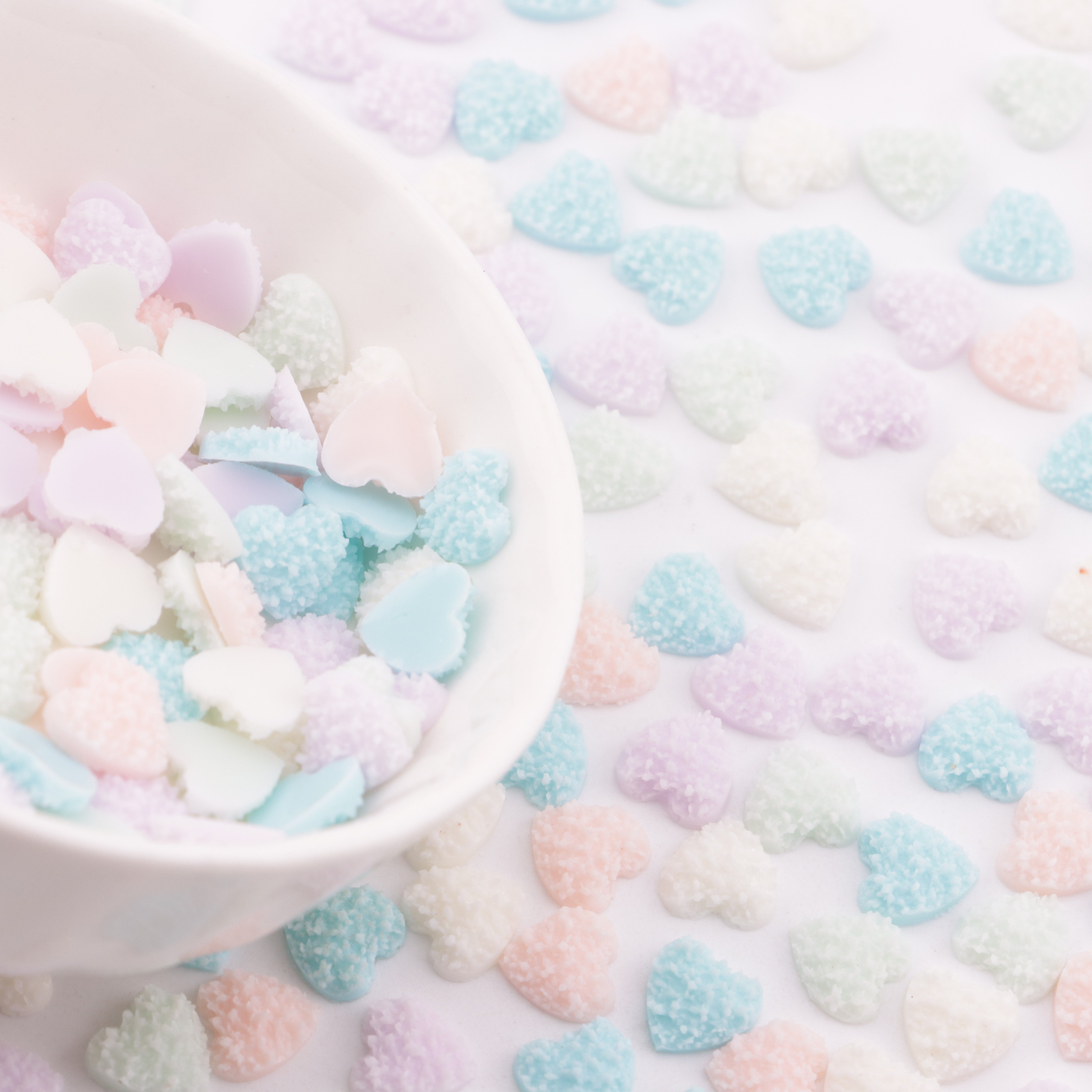 FS5995- 7.5mm Sugar Heart Charms