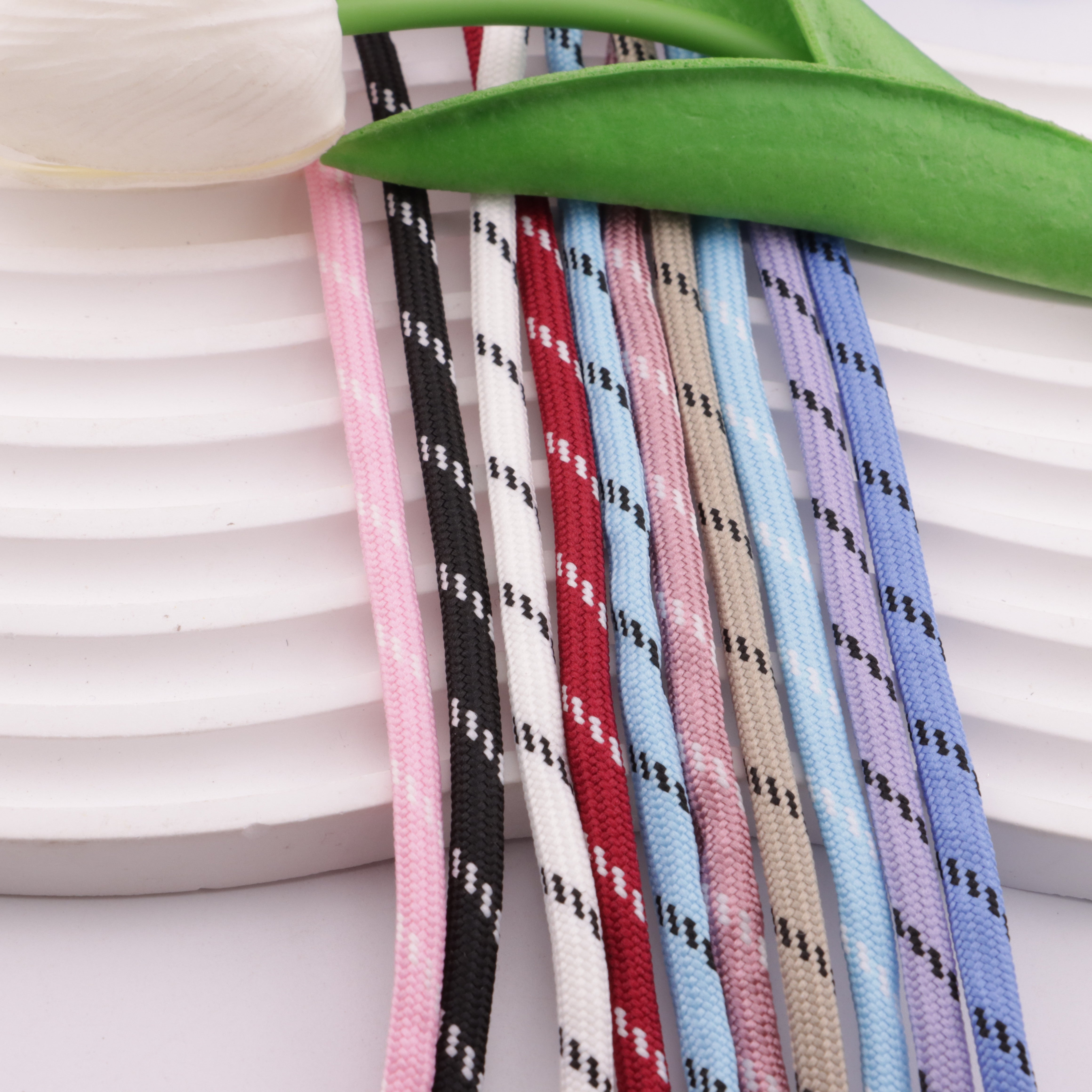 FS5942- 5mm Thick Colorful Dotted Polyester Core-Spun Round Rope, Wear-Resistant Miu Rope Zoe's DIY Shop