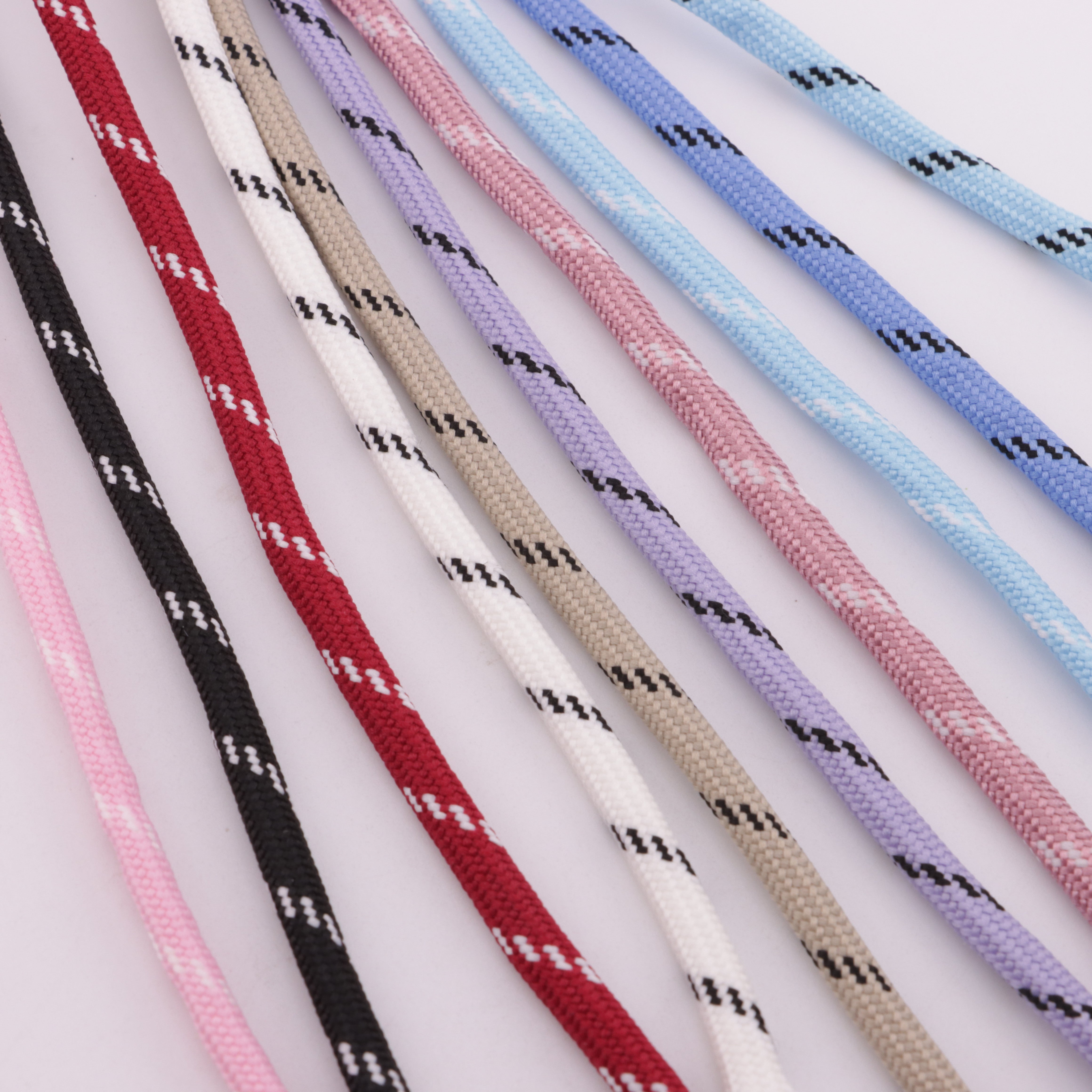 FS5942- 5mm Thick Colorful Dotted Polyester Core-Spun Round Rope, Wear-Resistant Miu Rope Zoe's DIY Shop