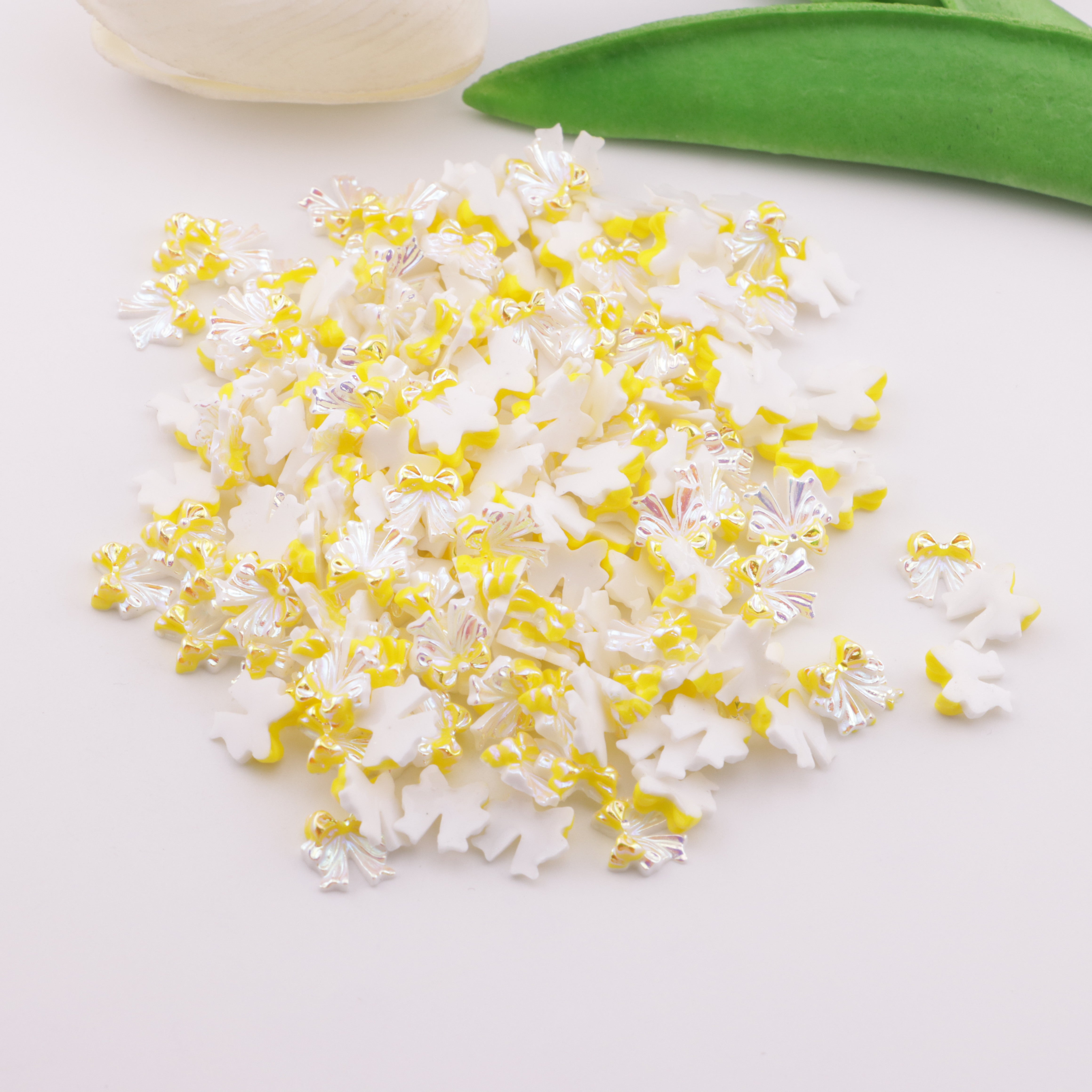 FS6005- 9mm Uv Bows Charms Small Bow Patches
