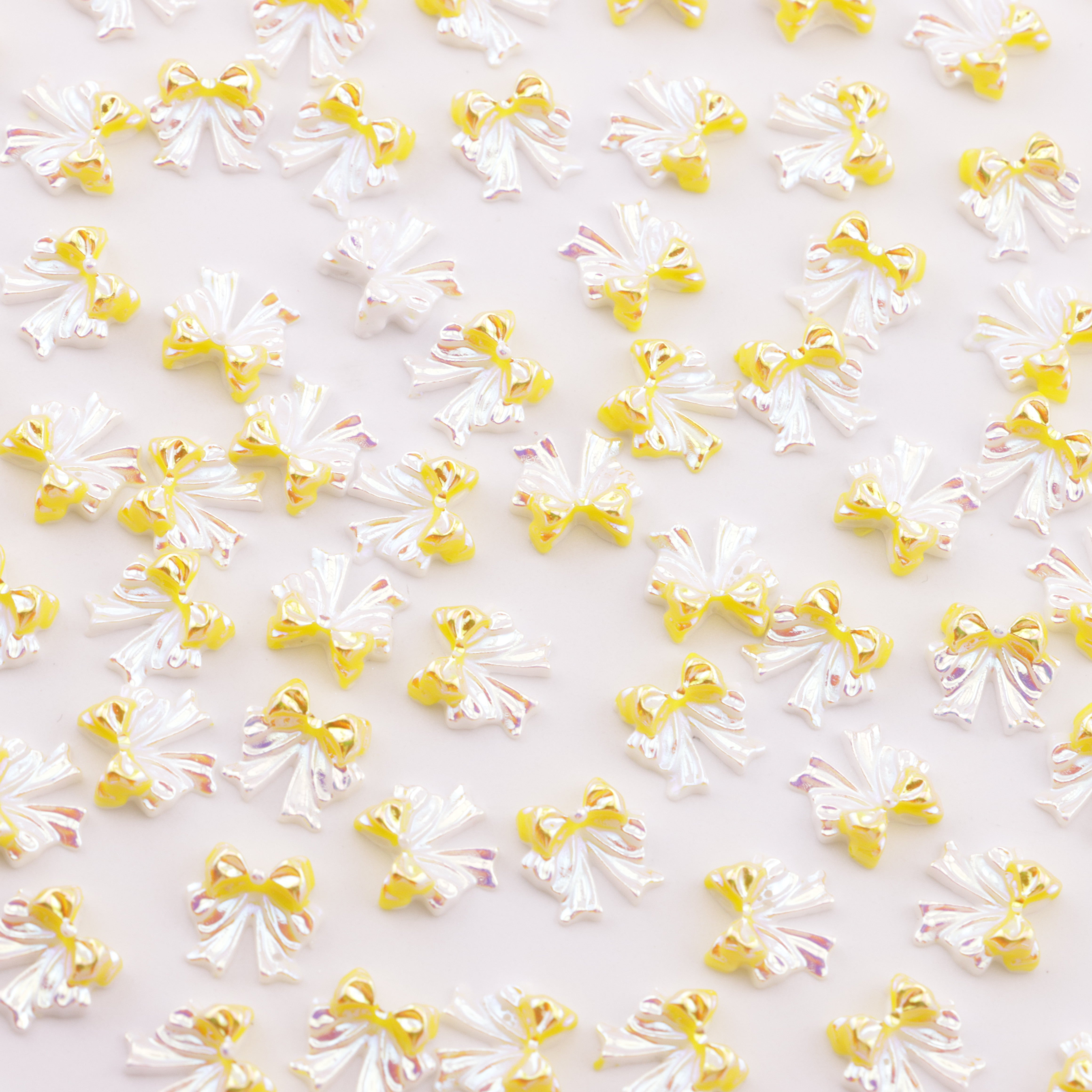 FS6005- 9mm Uv Bows Charms Small Bow Patches
