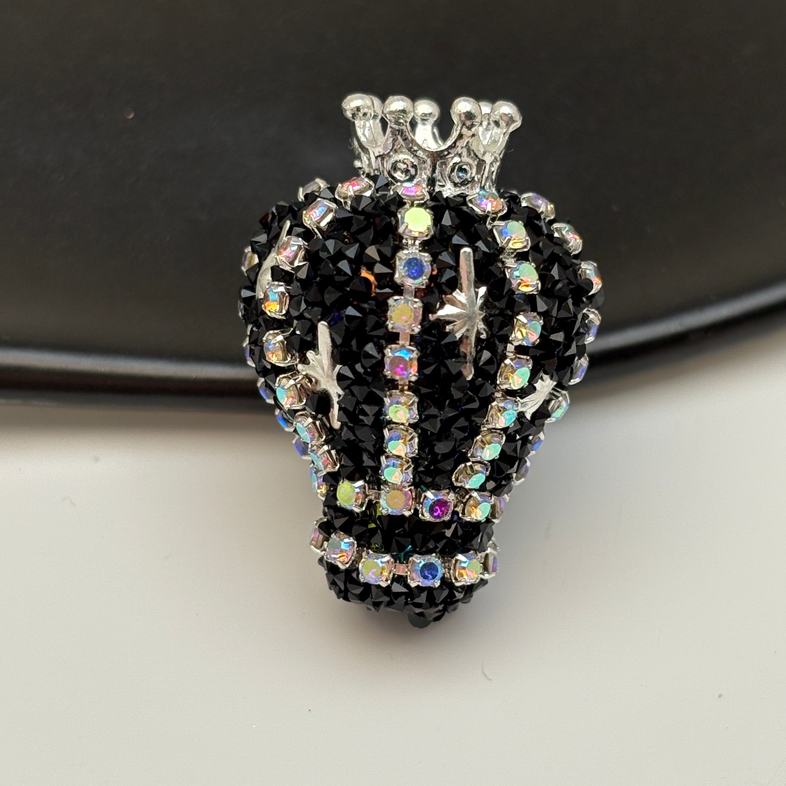 FS5434- 31mm Diamond-encrusted And Chain Crown Small Hot Air Balloon Beads