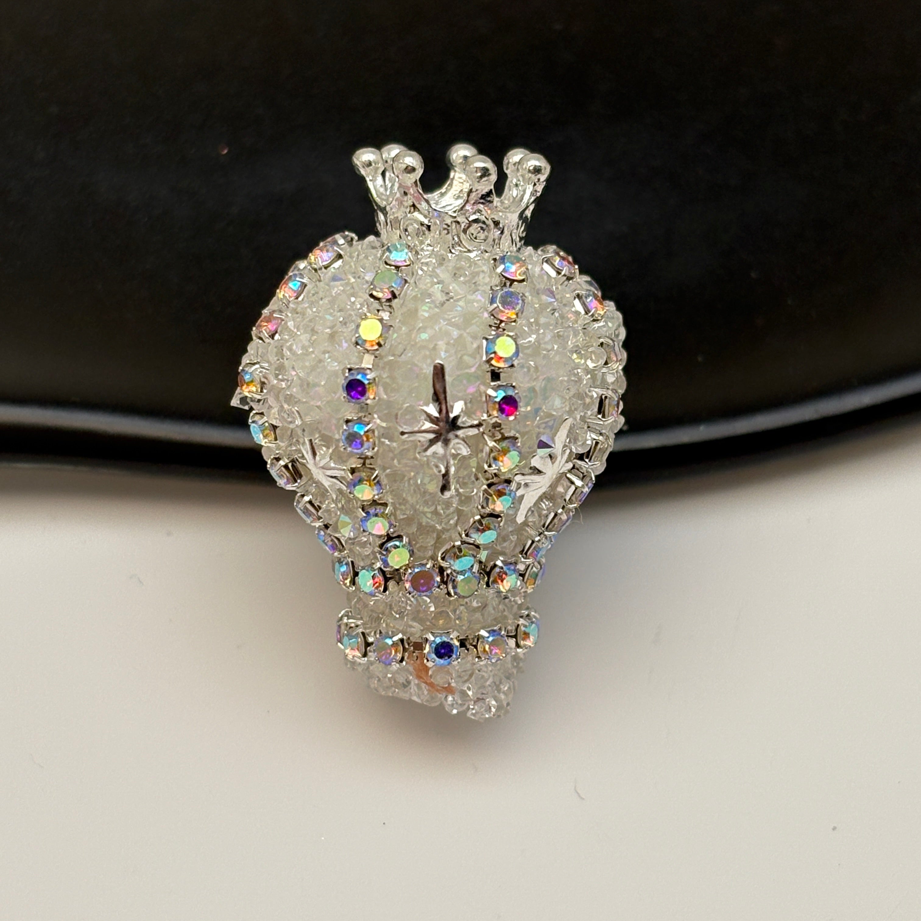 FS5434- 31mm Diamond-encrusted And Chain Crown Small Hot Air Balloon Beads