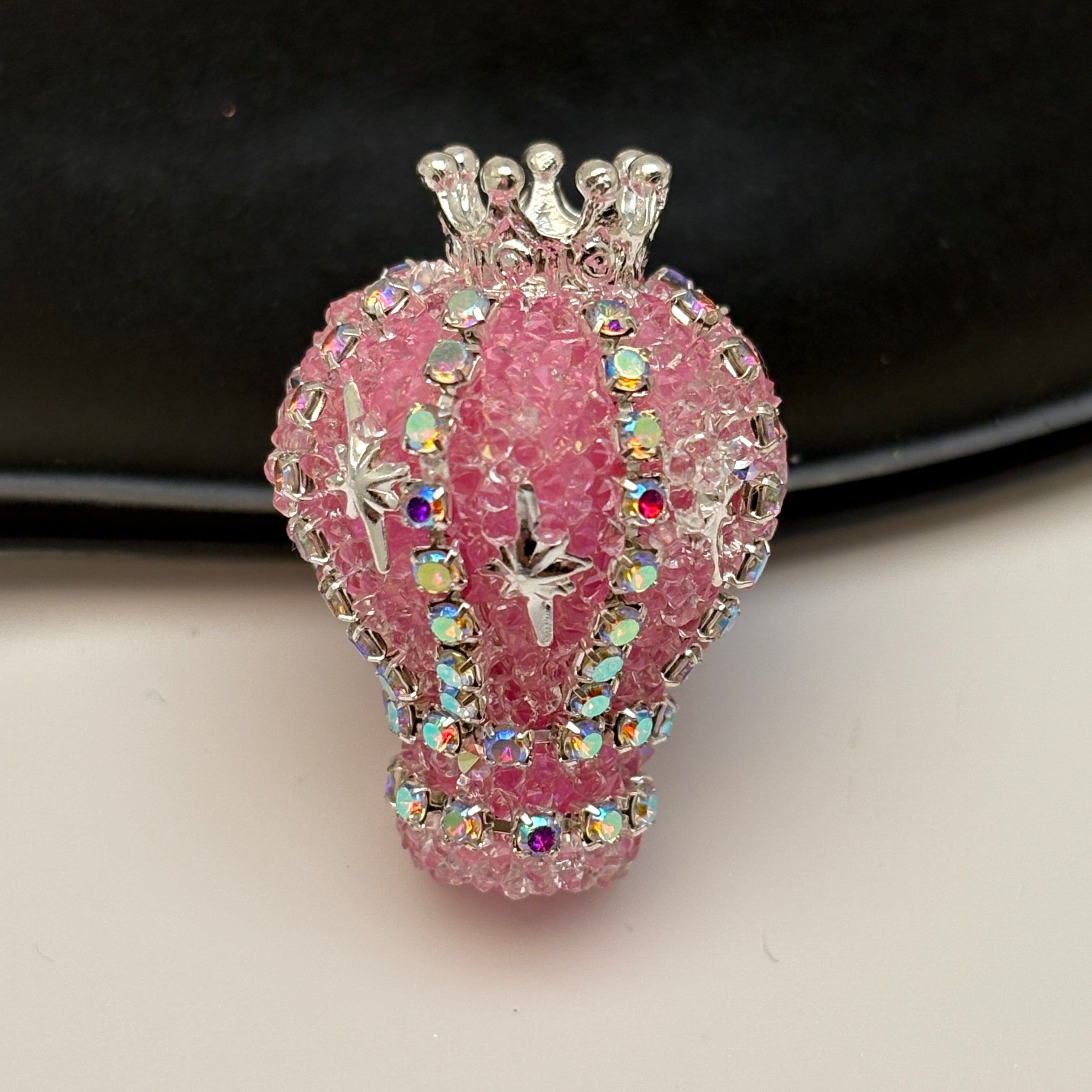 FS5434- 31mm Diamond-encrusted And Chain Crown Small Hot Air Balloon Beads