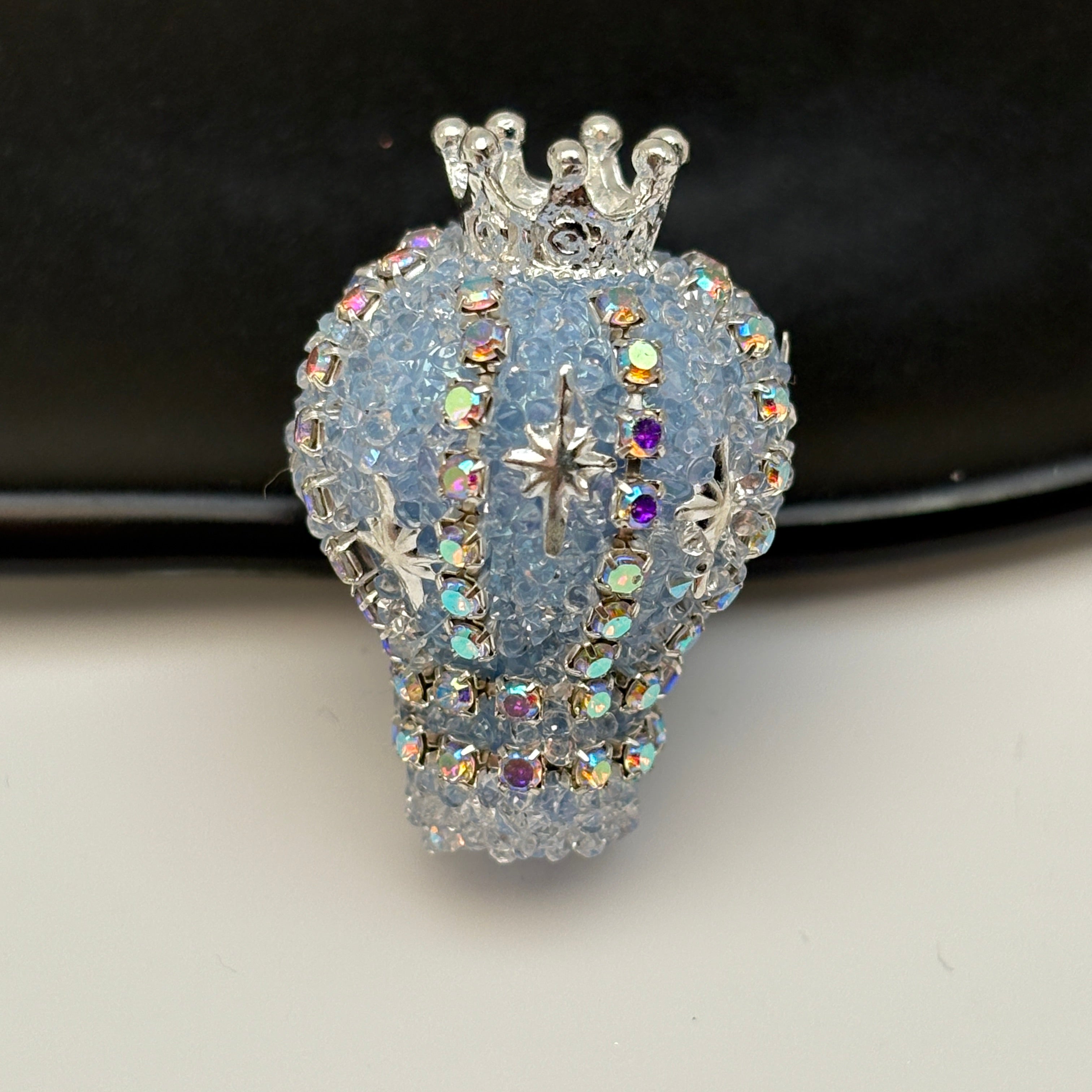 FS5434- 31mm Diamond-encrusted And Chain Crown Small Hot Air Balloon Beads