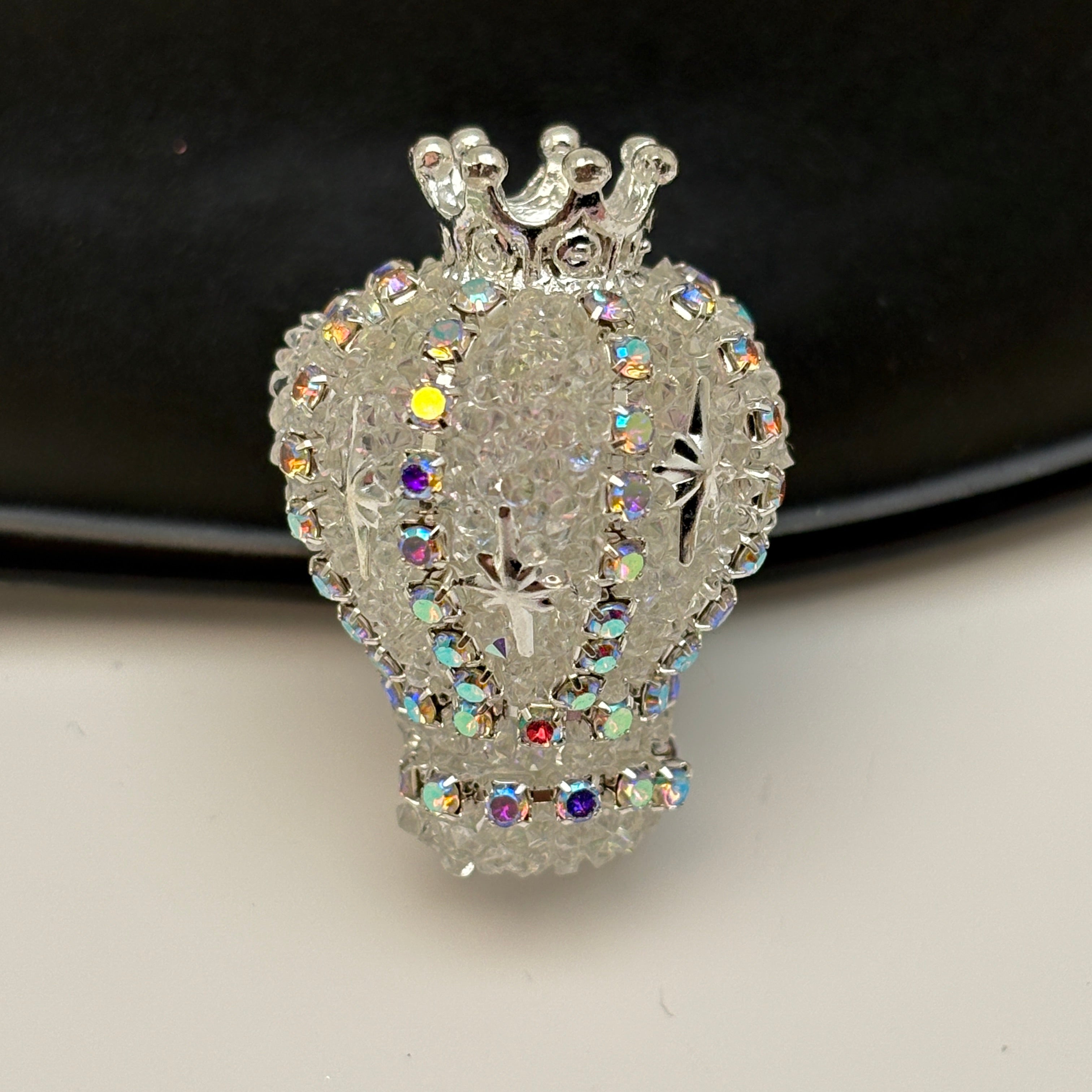 FS5434- 31mm Diamond-encrusted And Chain Crown Small Hot Air Balloon Beads