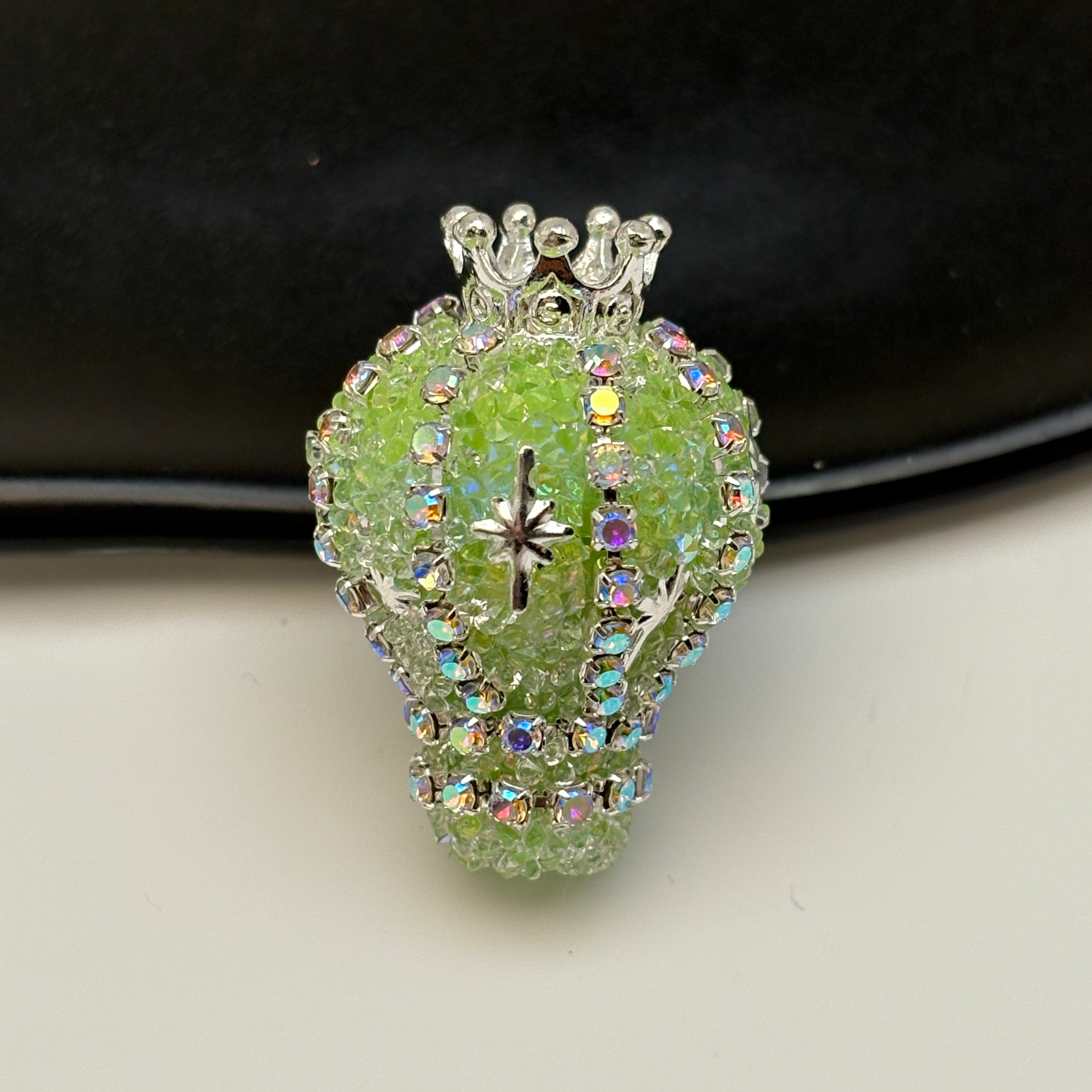 FS5434- 31mm Diamond-encrusted And Chain Crown Small Hot Air Balloon Beads