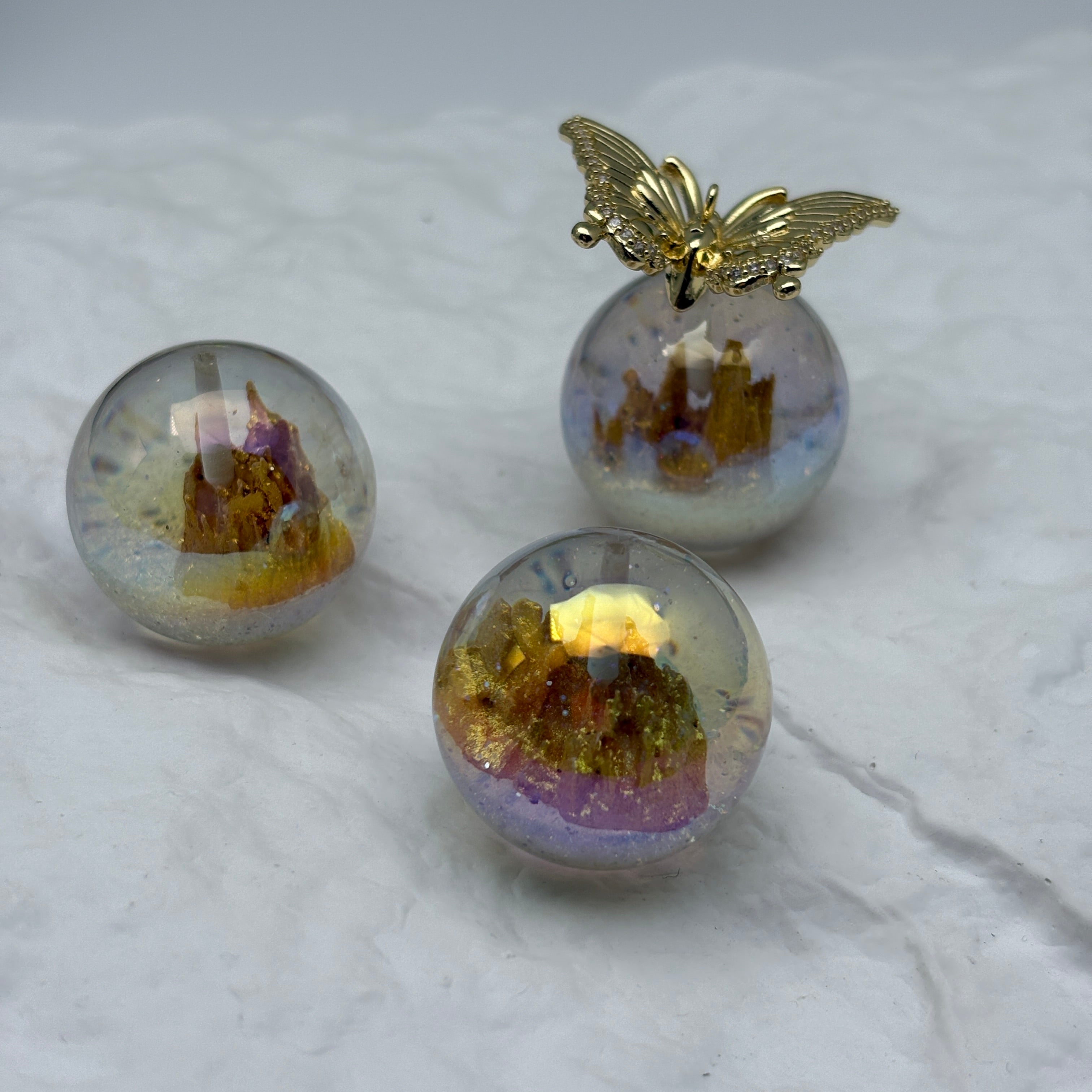 FS5453- 25mm New UV Half Hole Castle Beads For Pendent