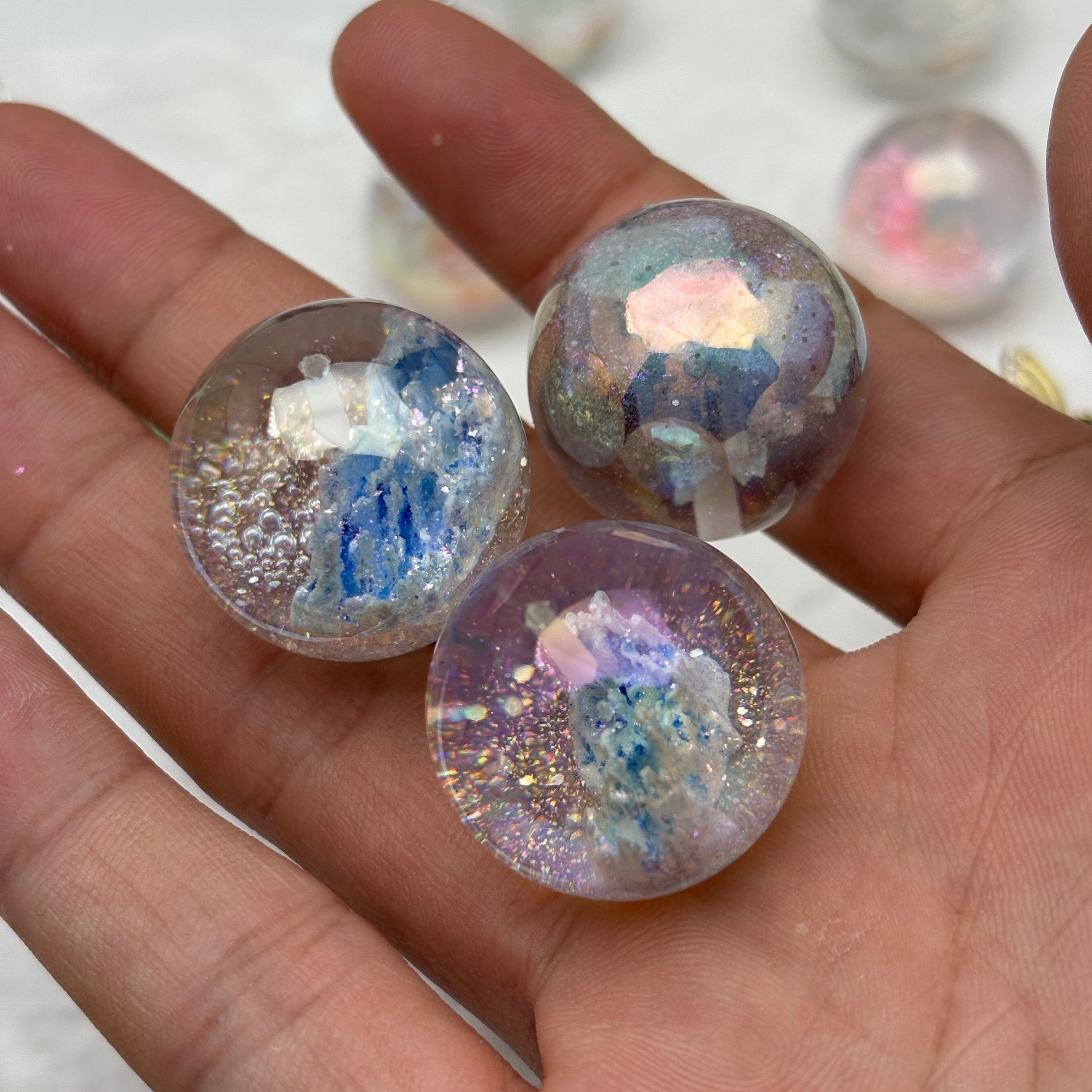FS5453- 25mm New UV Half Hole Castle Beads For Pendent