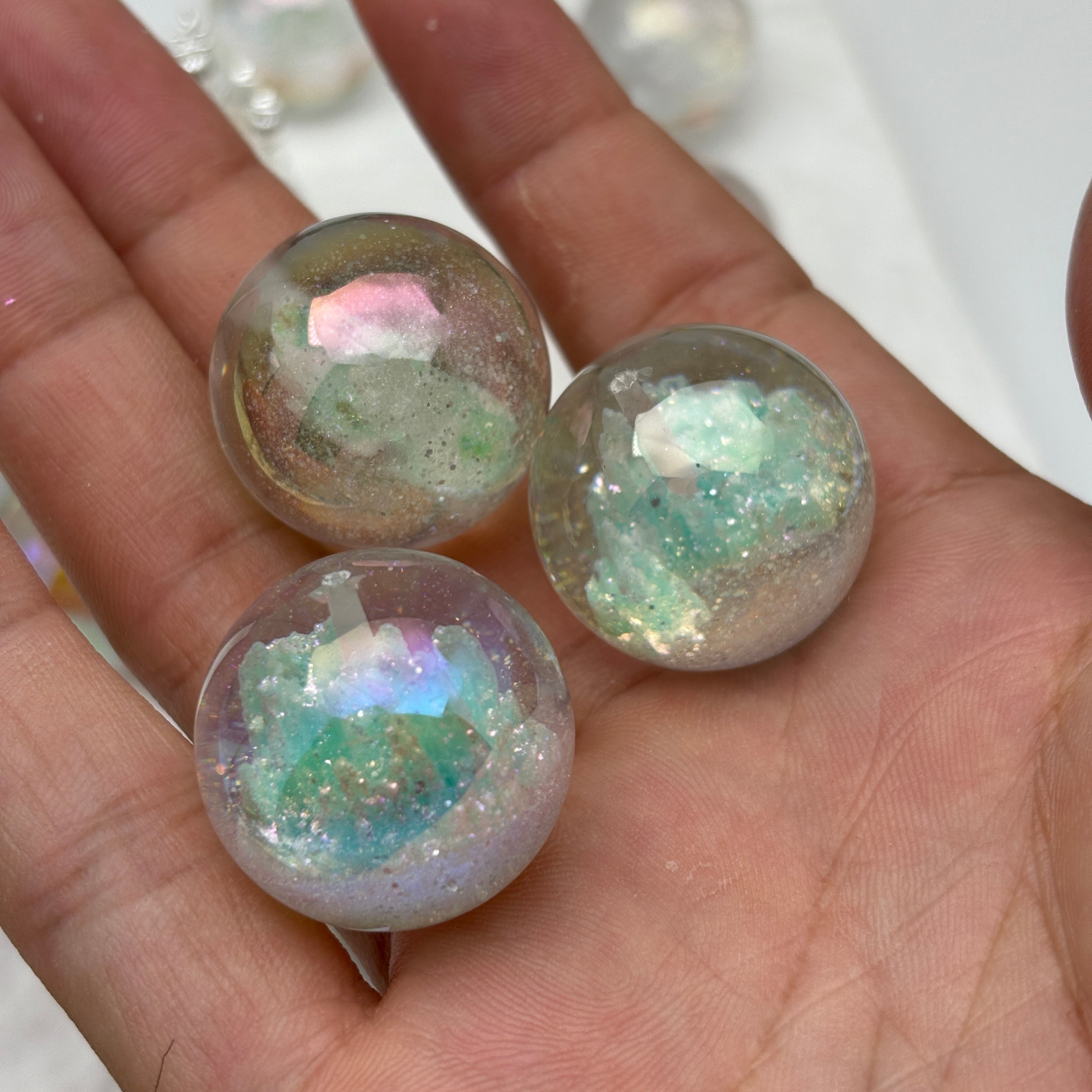 FS5453- 25mm New UV Half Hole Castle Beads For Pendent