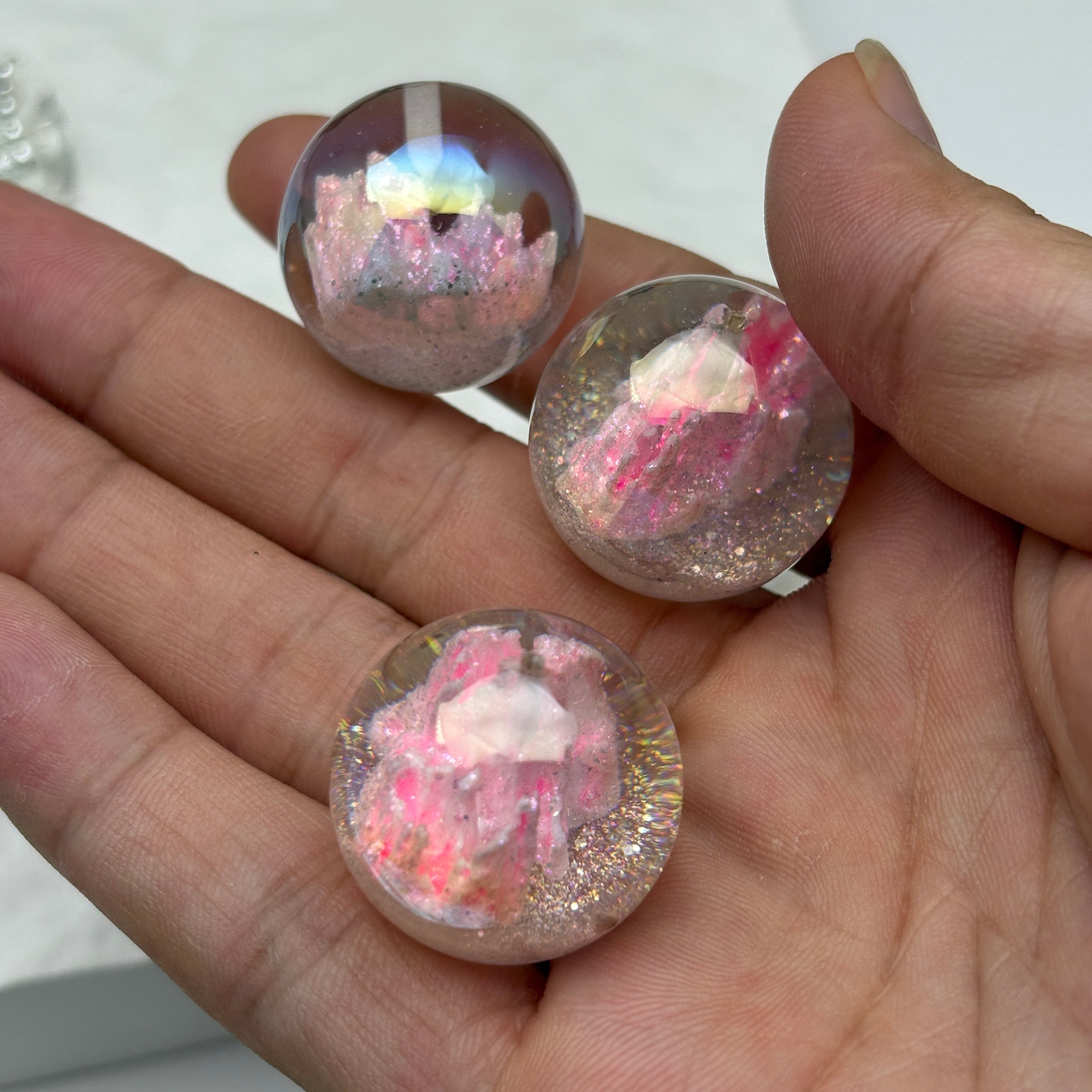 FS5453- 25mm New UV Half Hole Castle Beads For Pendent