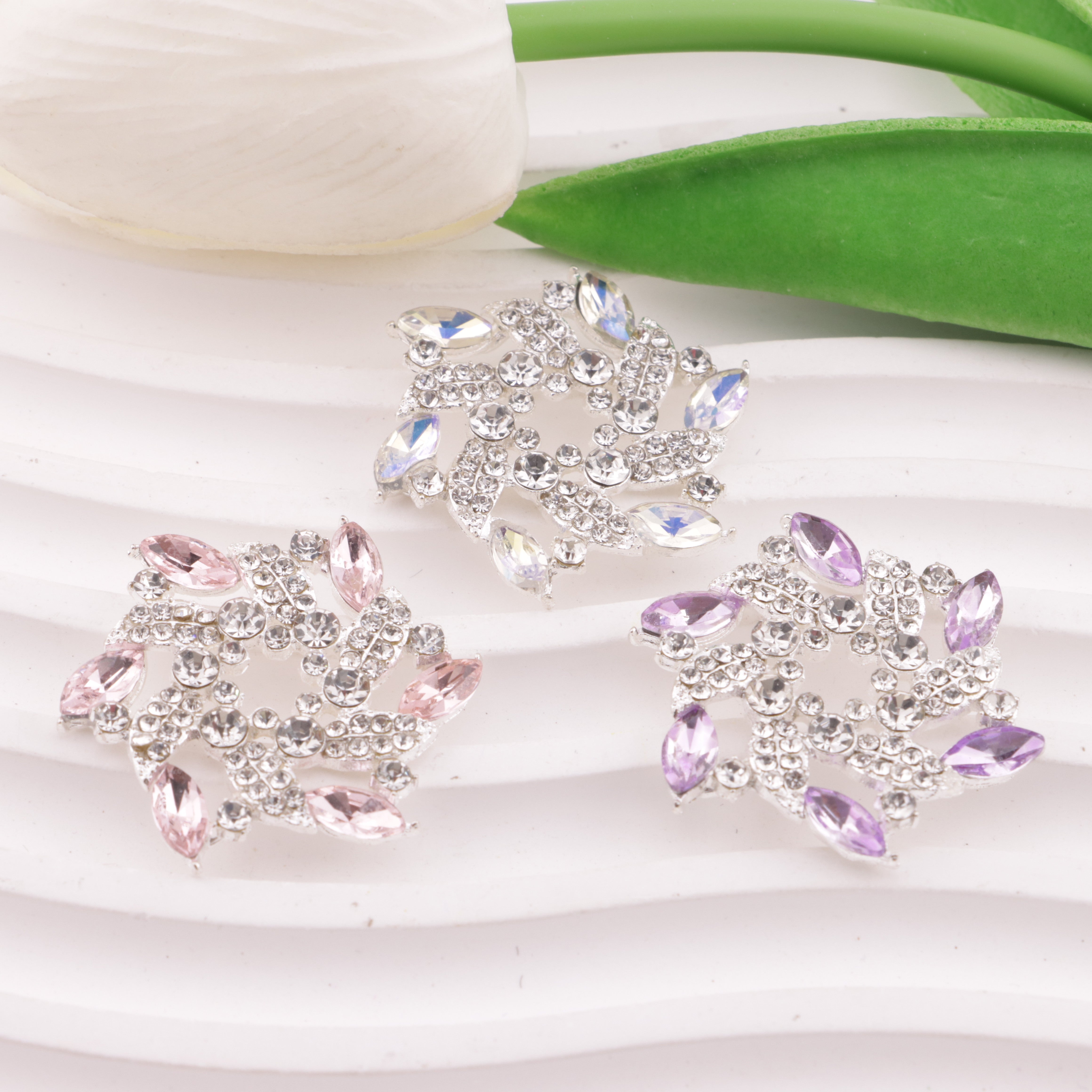 FS4863- Windmill Flowers, Alloy Charms Alloy Patches