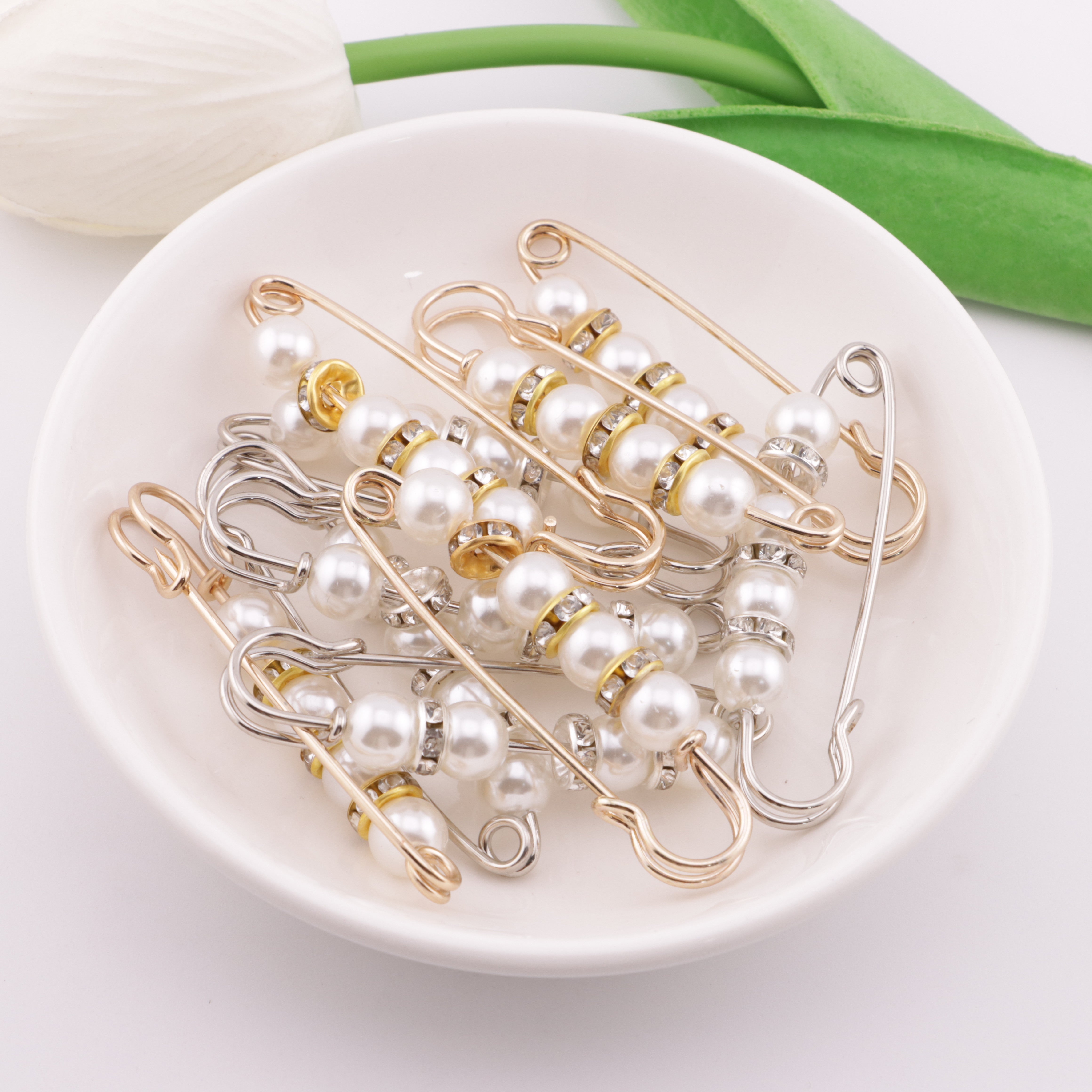 FS6000- 5.5cm Pearl + Spacer Pin Pearl + Spacer Pin
