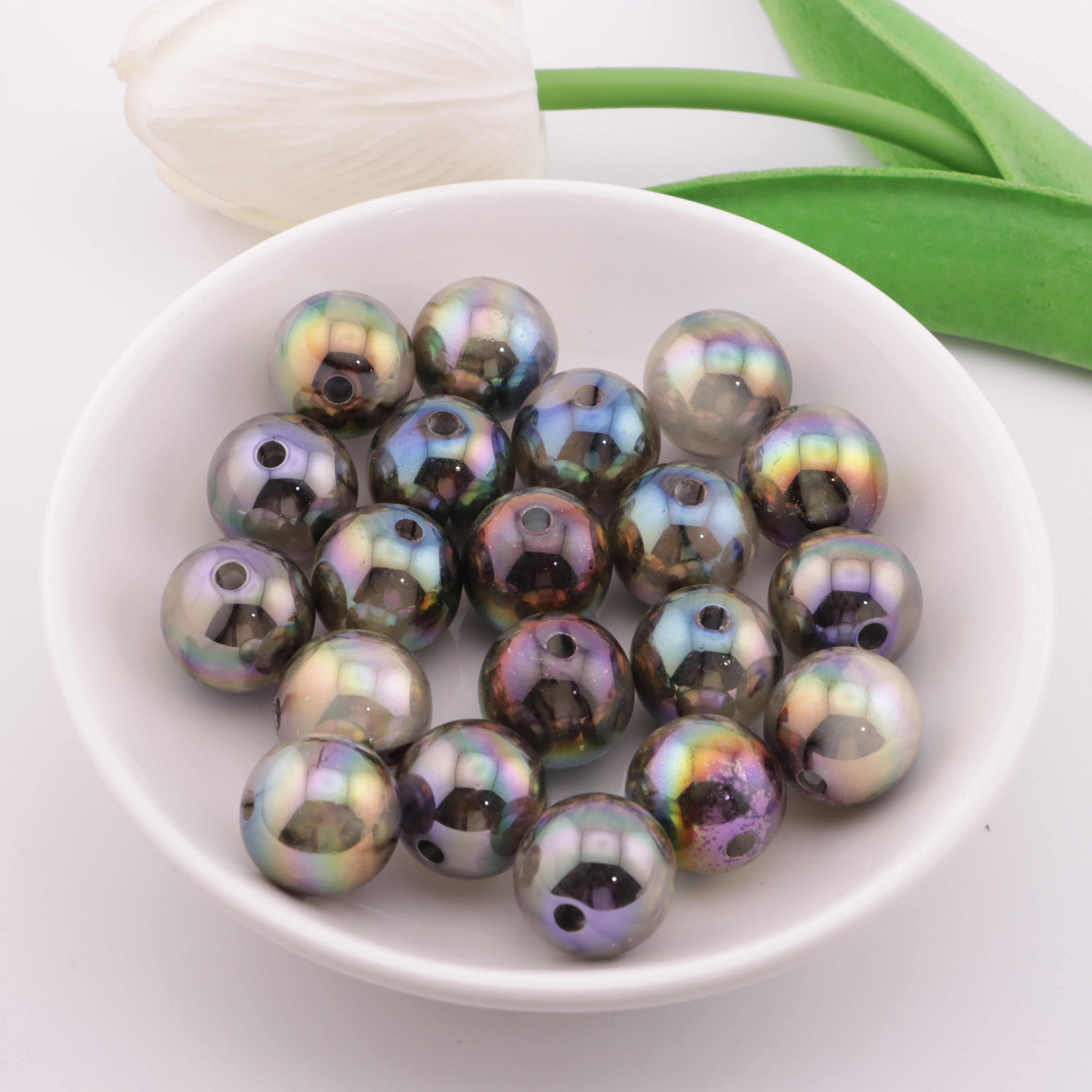 FS0990- 16Mm Uv Fine Glitter Beads