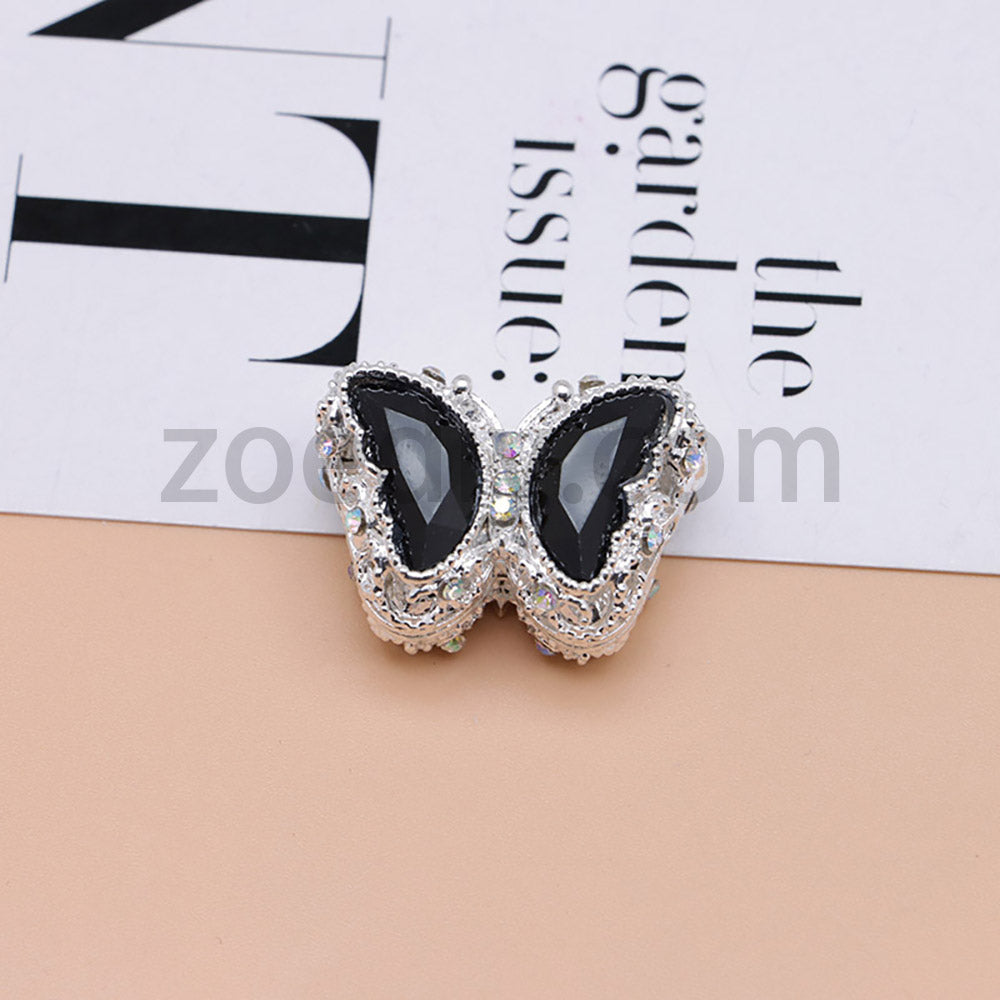 FS0359- 30mm 혼합 색상 UV 도금 다이아몬드 합금 버터플라이 펜에 적합