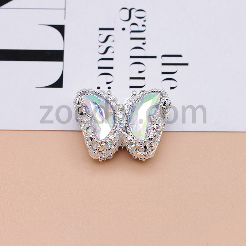 FS0359- 30mm 혼합 색상 UV 도금 다이아몬드 합금 버터플라이 펜에 적합