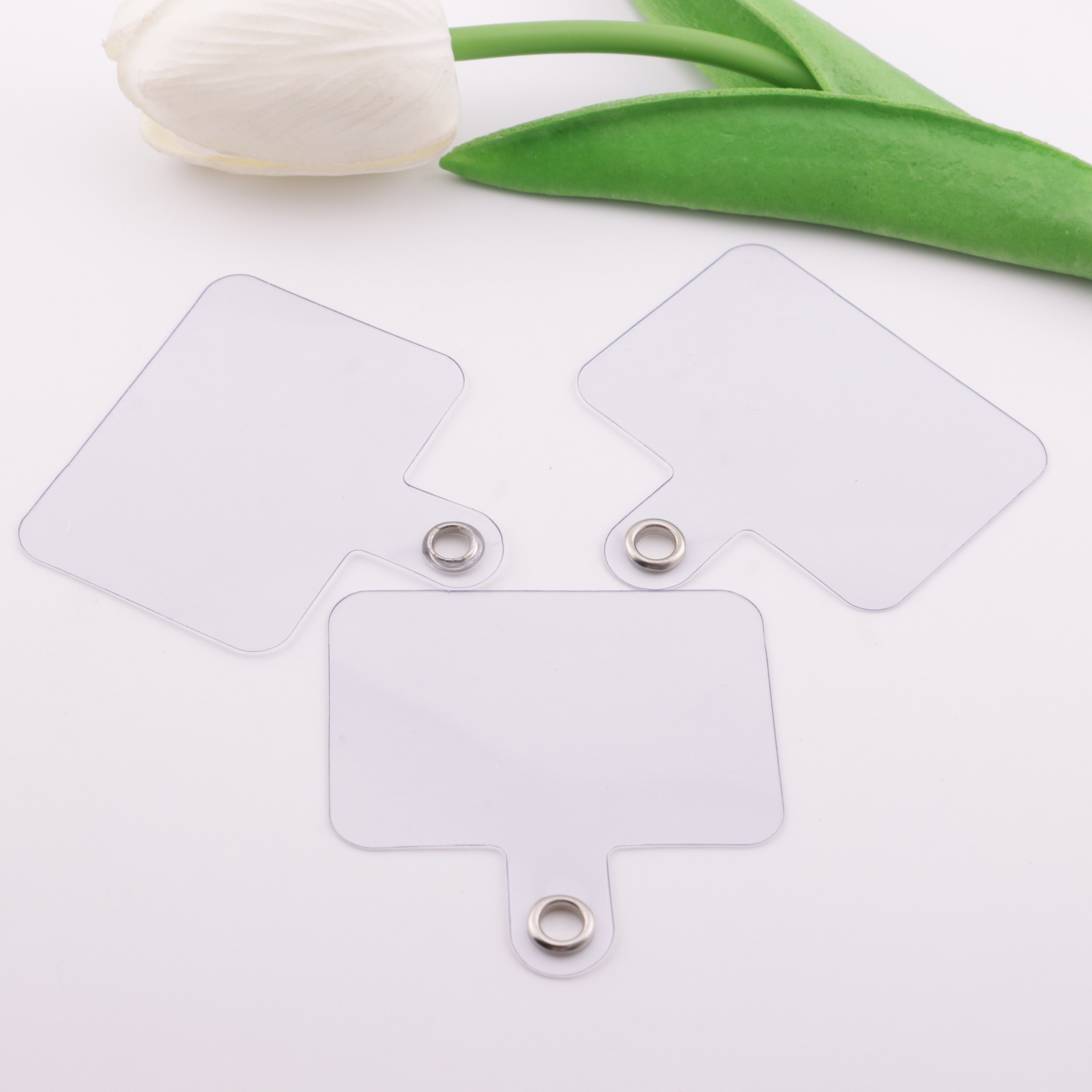 FS5979- 40*55Mm Transparent Card Holder For Mobile Phone Back Cover With Hanging Hole