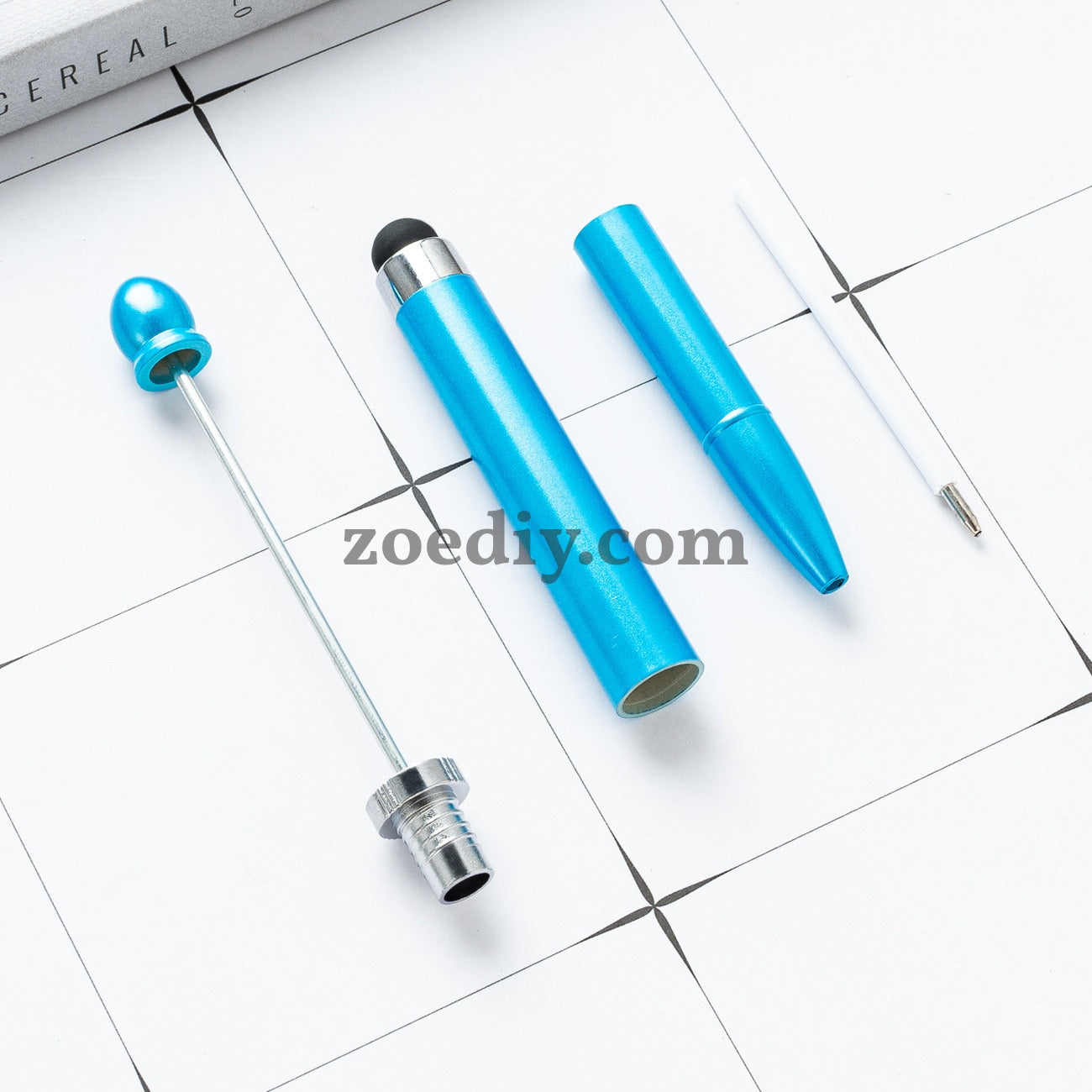 FS2413- New Style Plastic Beadable DIY Stylus Pen for iPhone, iPad, Tablets and All Touch Screen Devices