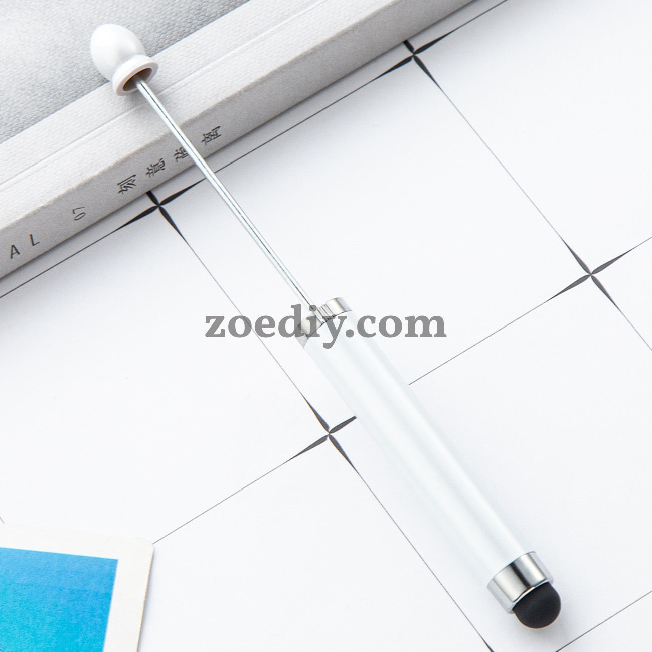 FS2413- New Style Plastic Beadable DIY Stylus Pen for iPhone, iPad, Tablets and All Touch Screen Devices