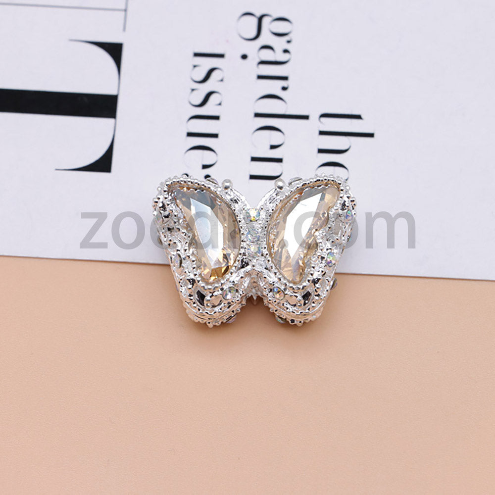 FS0359- 30mm 혼합 색상 UV 도금 다이아몬드 합금 버터플라이 펜에 적합