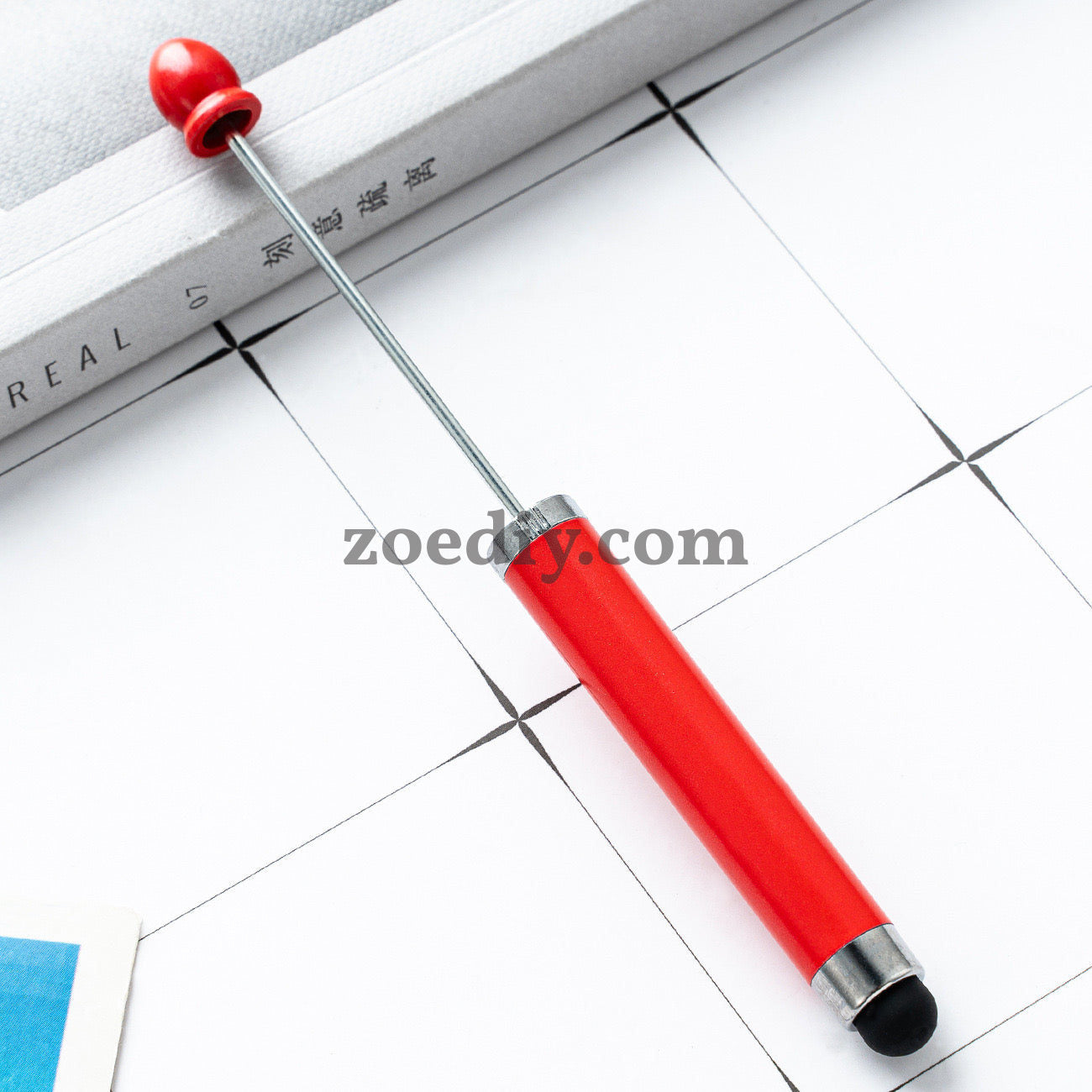 FS2413- New Style Plastic Beadable DIY Stylus Pen for iPhone, iPad, Tablets and All Touch Screen Devices