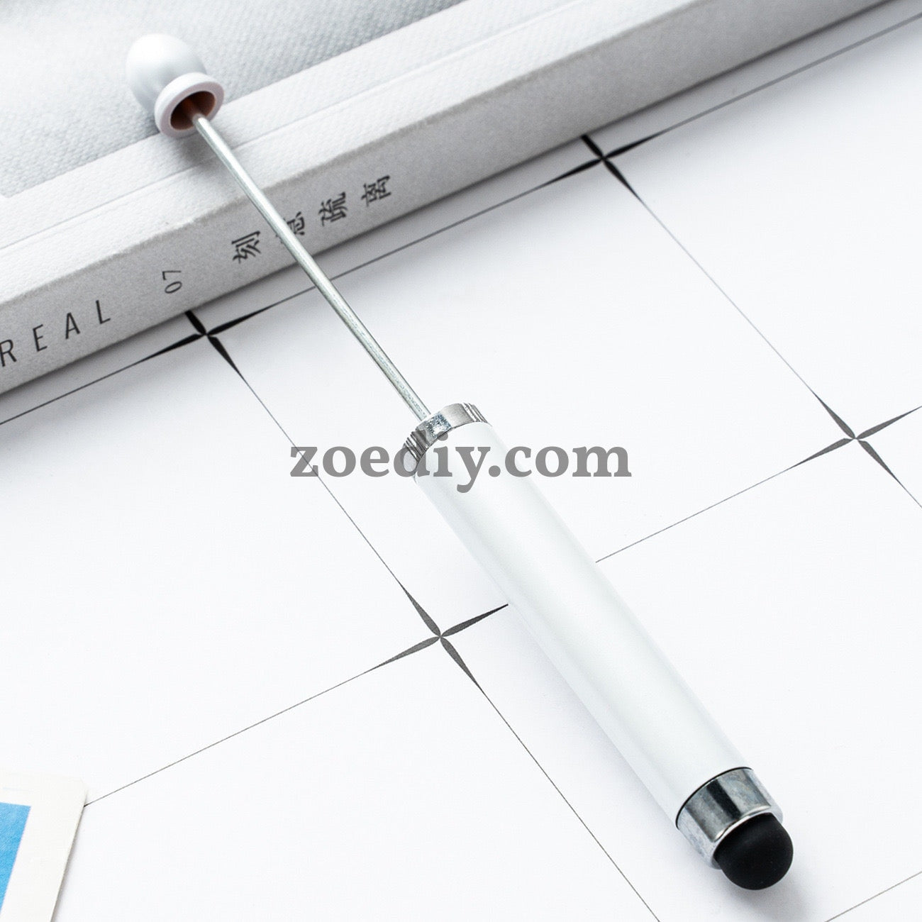 FS2413- New Style Plastic Beadable DIY Stylus Pen for iPhone, iPad, Tablets and All Touch Screen Devices