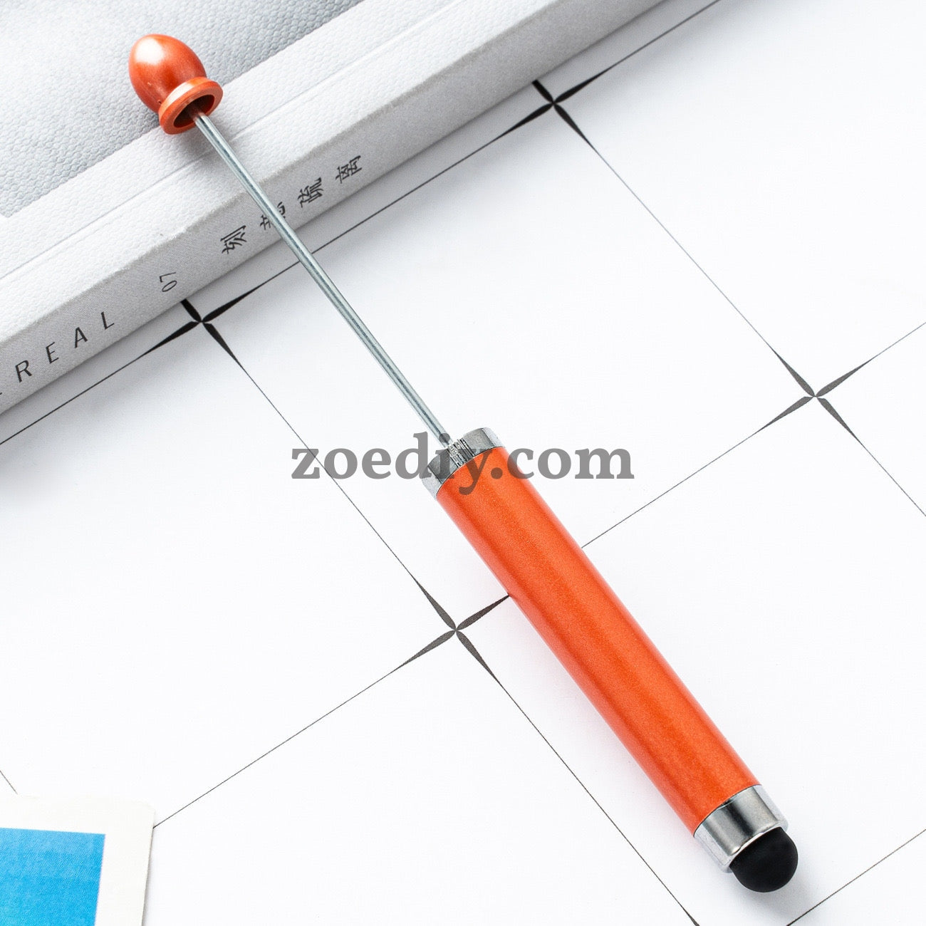 FS2413- New Style Plastic Beadable DIY Stylus Pen for iPhone, iPad, Tablets and All Touch Screen Devices