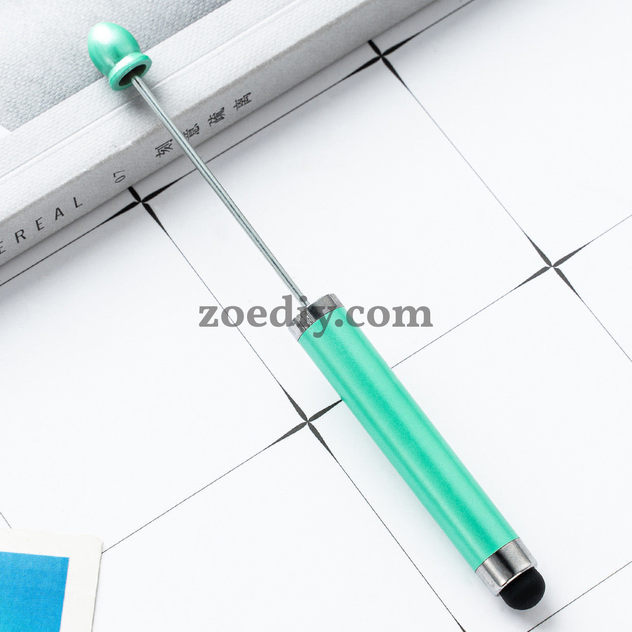 FS2413- New Style Plastic Beadable DIY Stylus Pen for iPhone, iPad, Tablets and All Touch Screen Devices