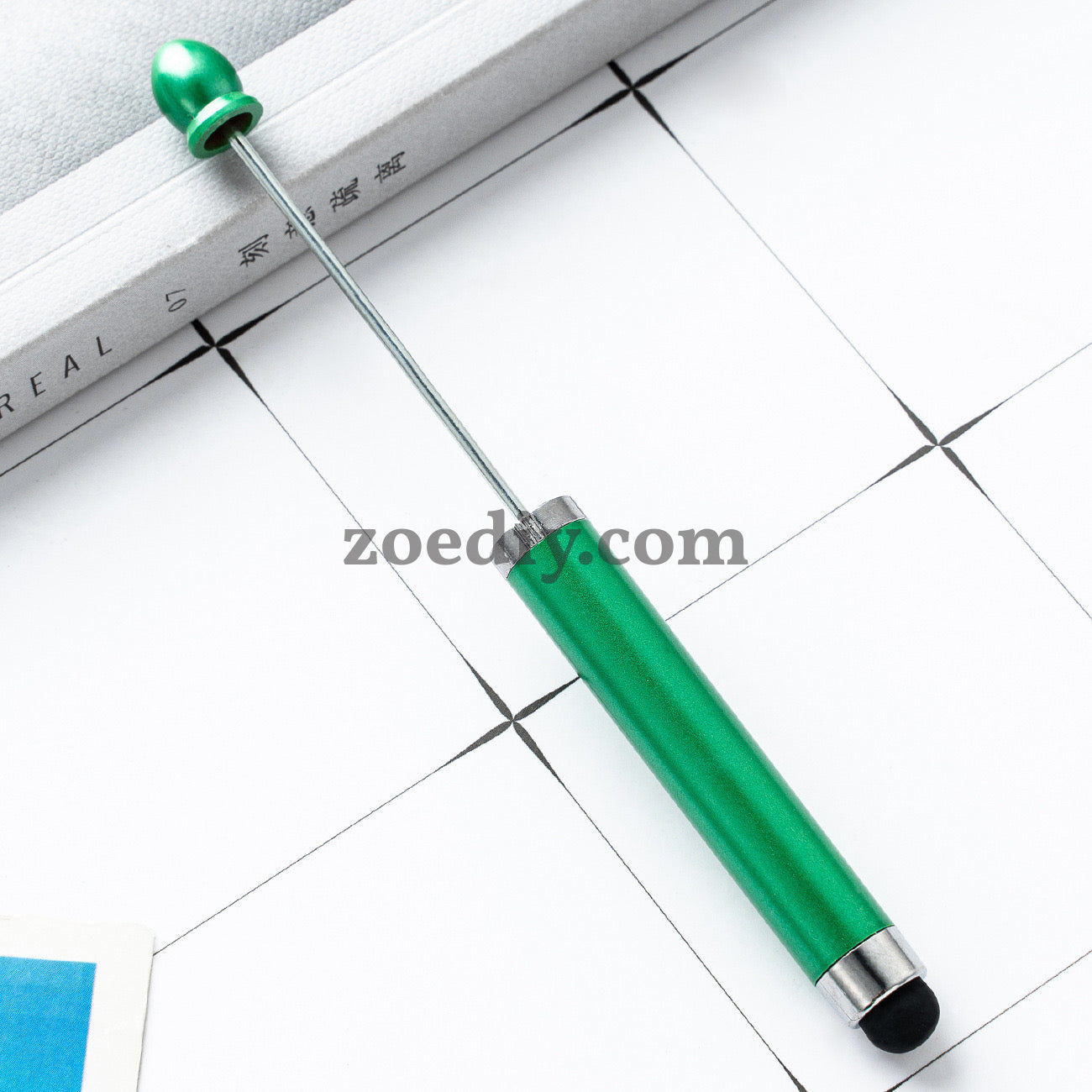 FS2413- New Style Plastic Beadable DIY Stylus Pen for iPhone, iPad, Tablets and All Touch Screen Devices