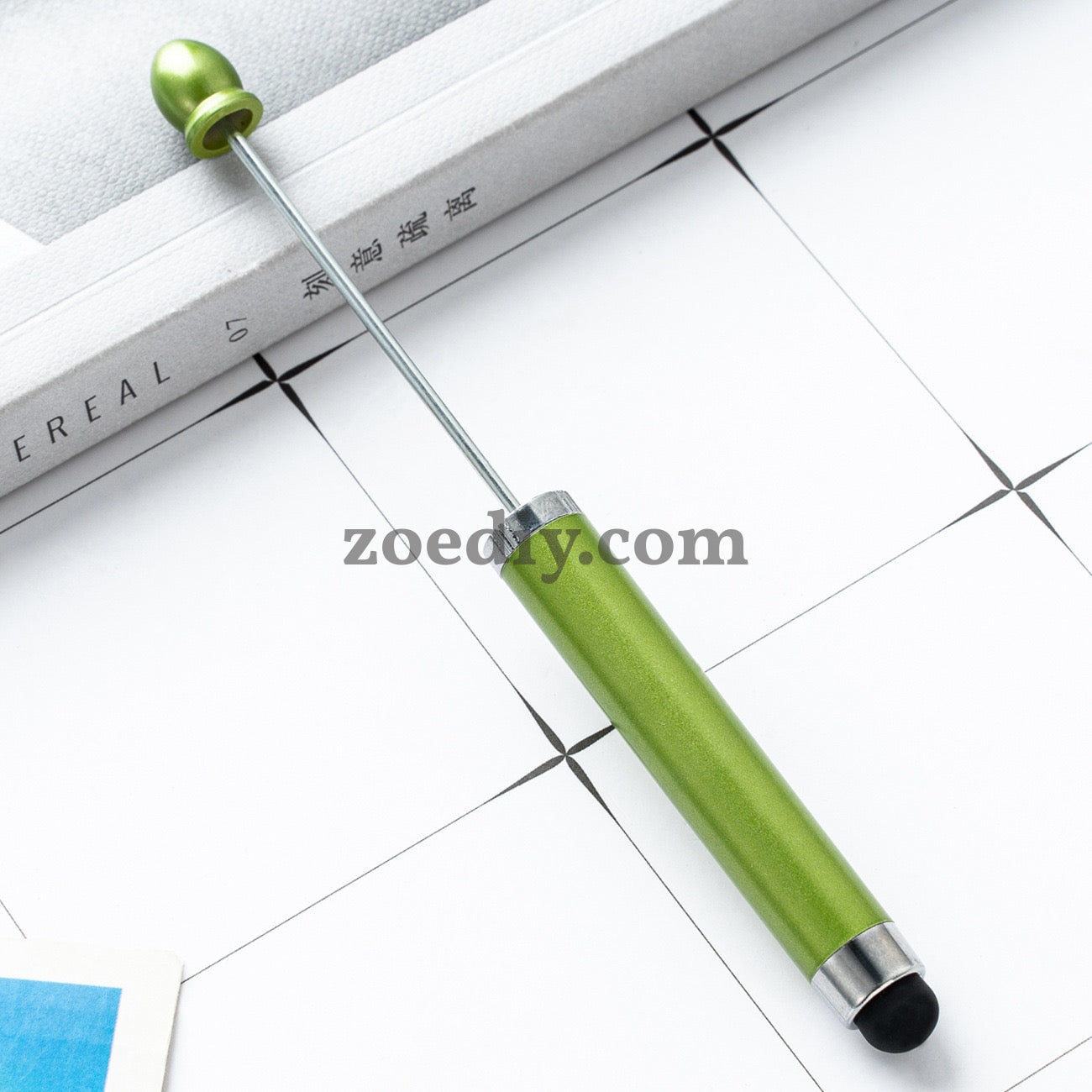 FS2413- New Style Plastic Beadable DIY Stylus Pen for iPhone, iPad, Tablets and All Touch Screen Devices