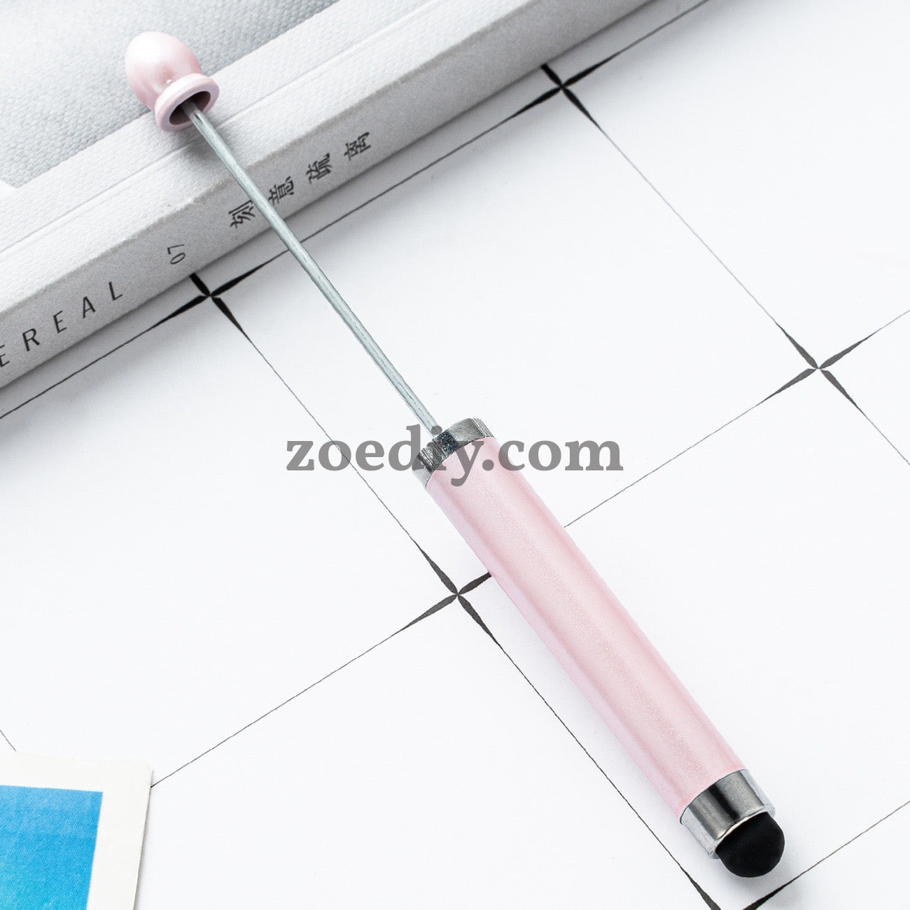 FS2413- New Style Plastic Beadable DIY Stylus Pen for iPhone, iPad, Tablets and All Touch Screen Devices