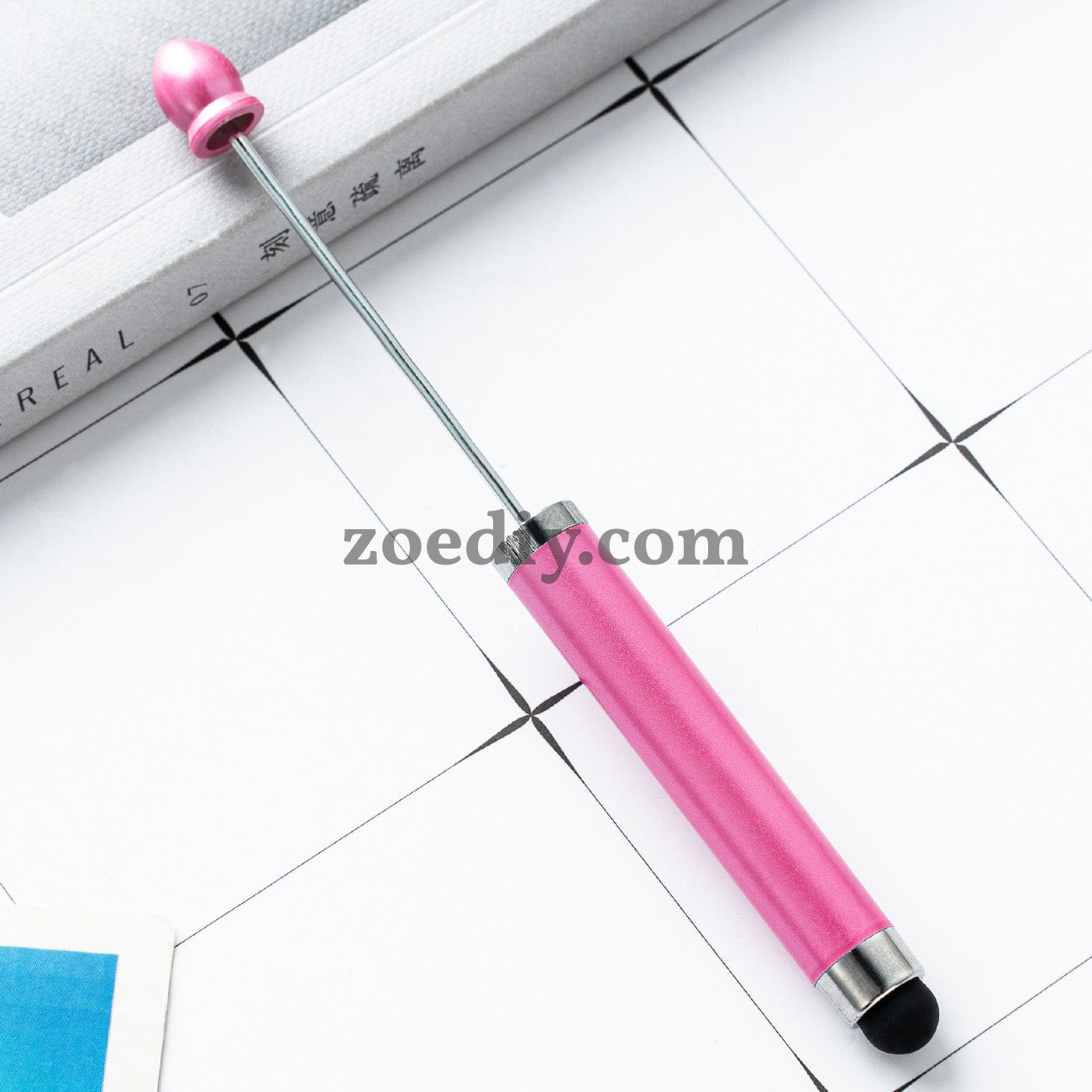 FS2413- New Style Plastic Beadable DIY Stylus Pen for iPhone, iPad, Tablets and All Touch Screen Devices