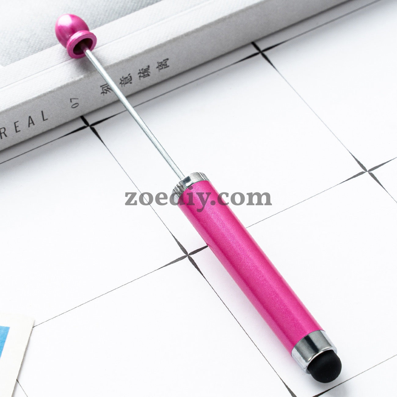 FS2413- New Style Plastic Beadable DIY Stylus Pen for iPhone, iPad, Tablets and All Touch Screen Devices