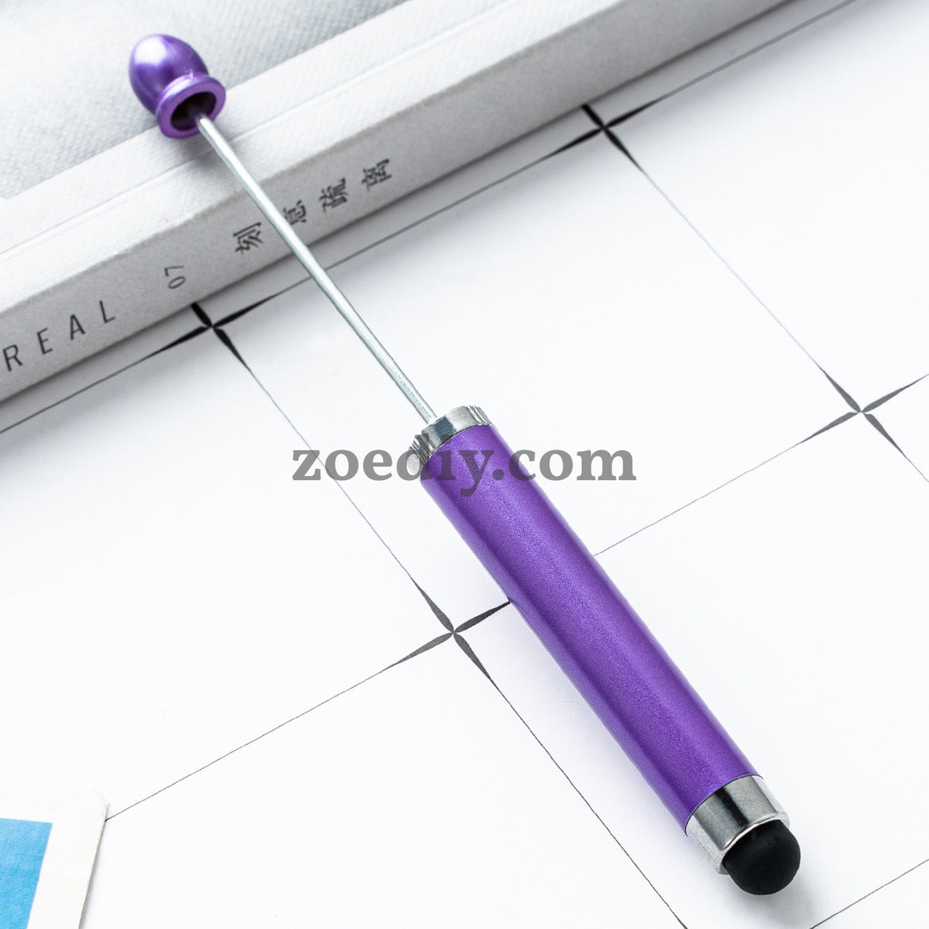 FS2413- New Style Plastic Beadable DIY Stylus Pen for iPhone, iPad, Tablets and All Touch Screen Devices