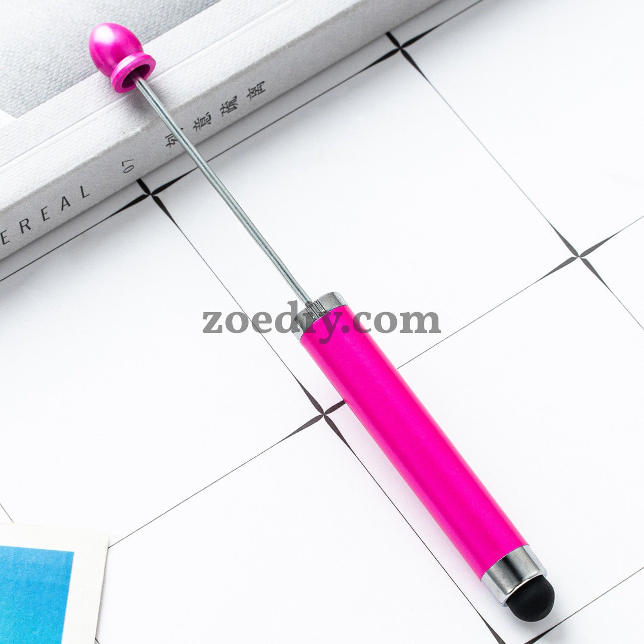 FS2413- New Style Plastic Beadable DIY Stylus Pen for iPhone, iPad, Tablets and All Touch Screen Devices