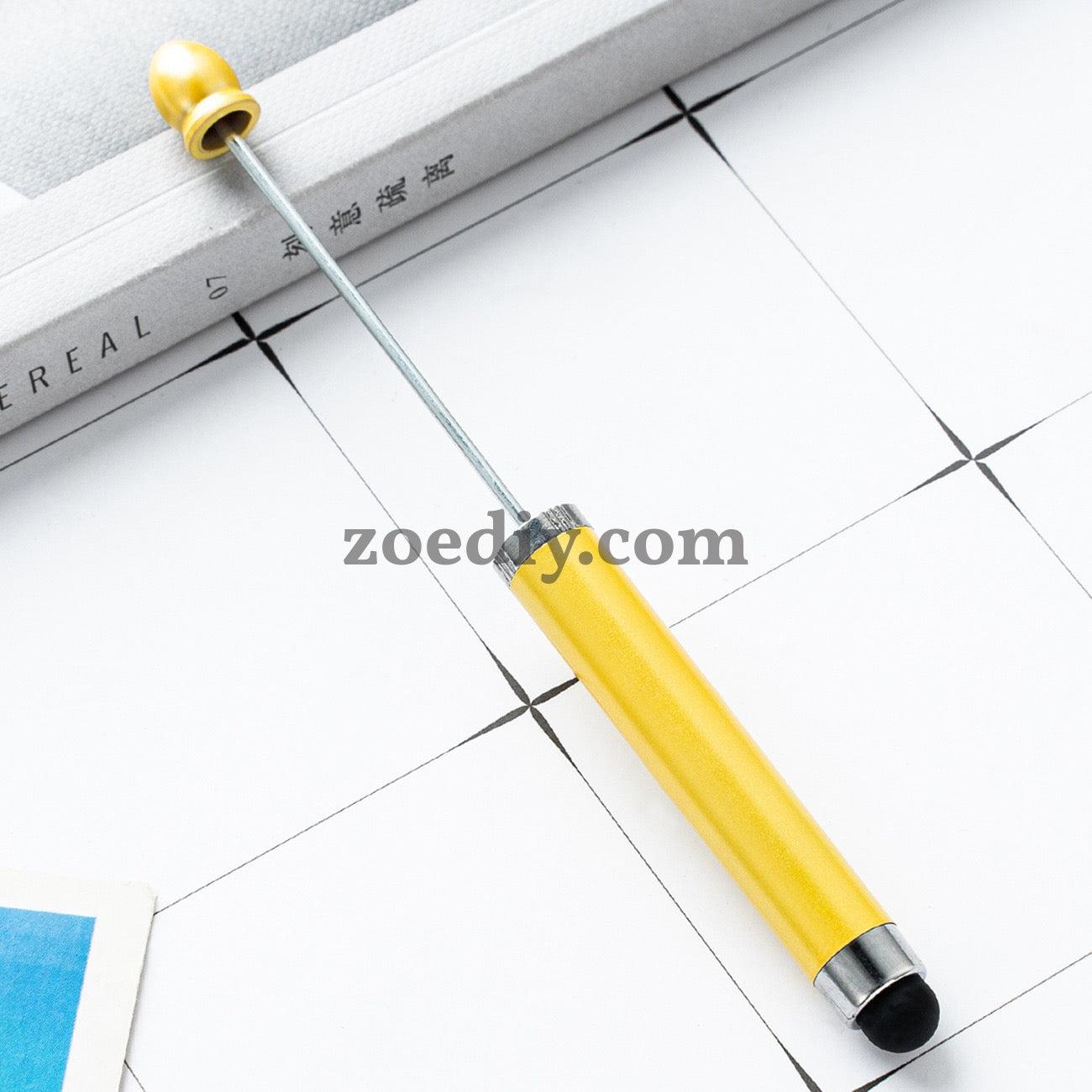 FS2413- New Style Plastic Beadable DIY Stylus Pen for iPhone, iPad, Tablets and All Touch Screen Devices