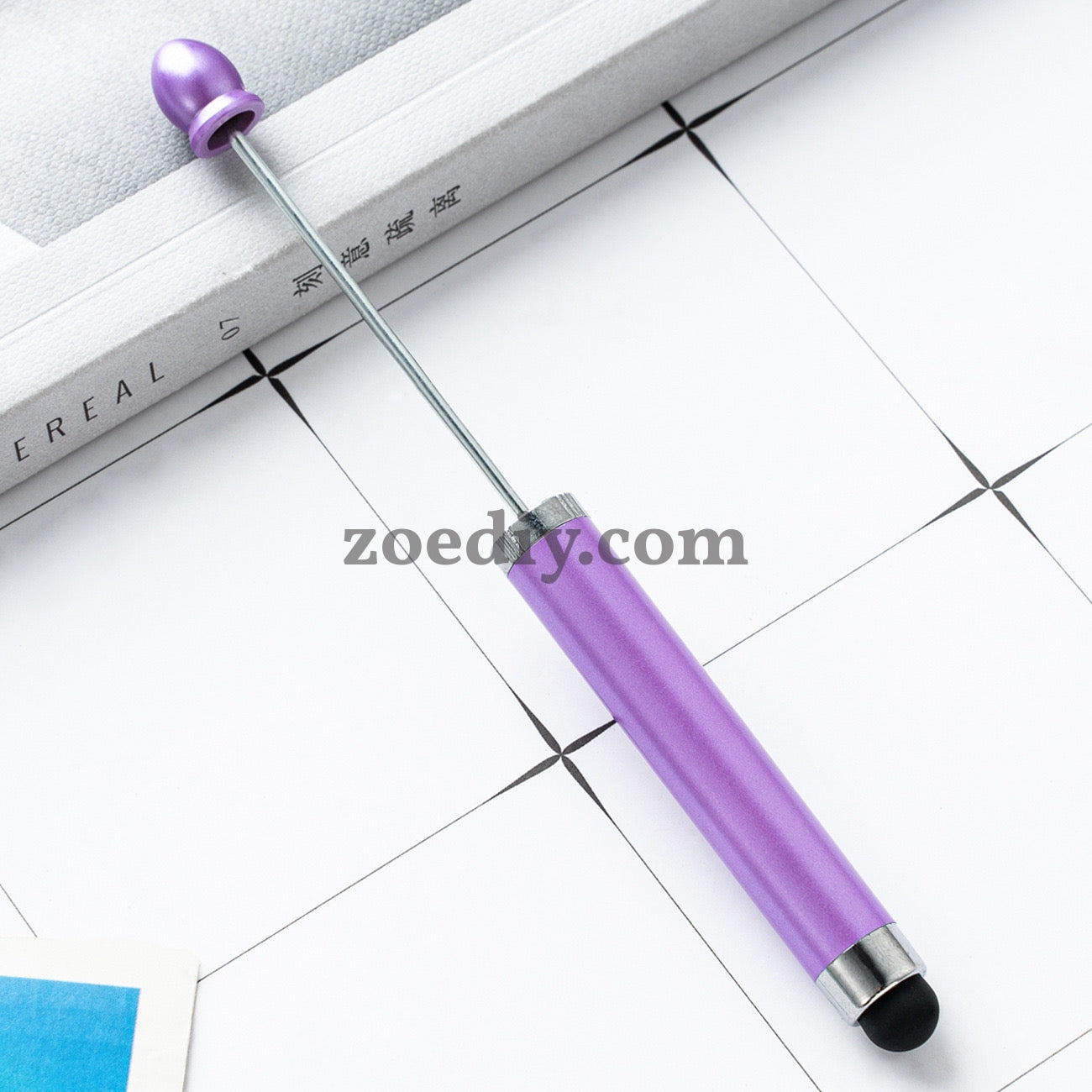 FS2413- New Style Plastic Beadable DIY Stylus Pen for iPhone, iPad, Tablets and All Touch Screen Devices