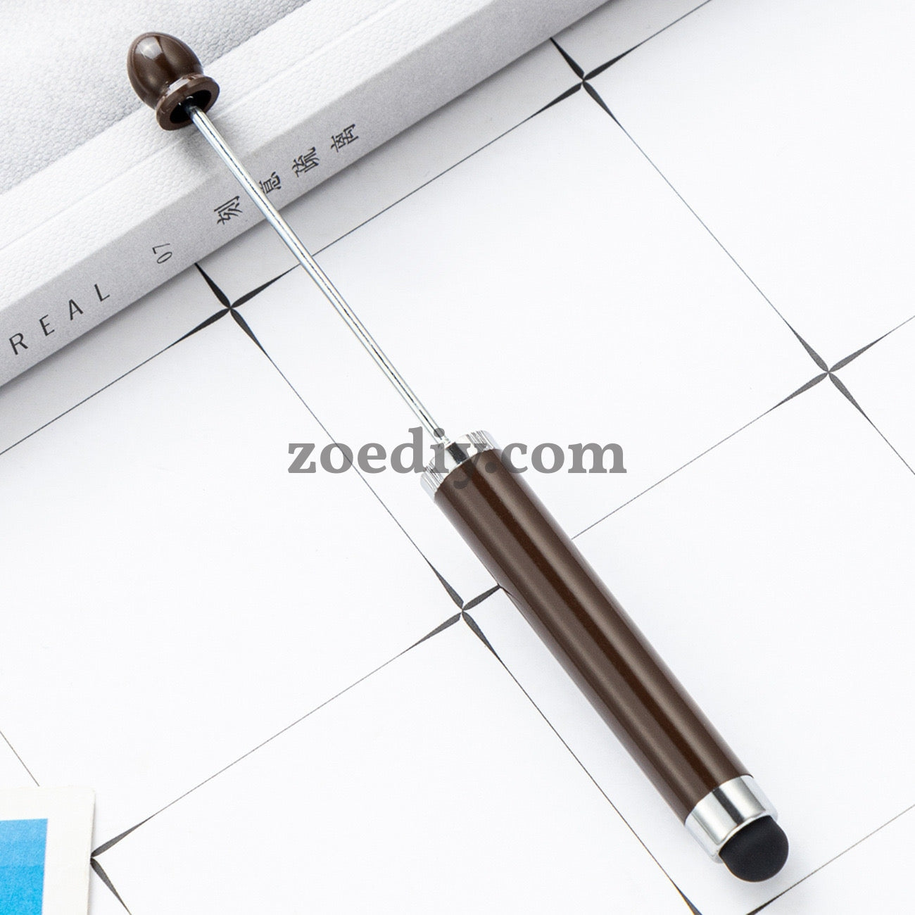 FS2413- New Style Plastic Beadable DIY Stylus Pen for iPhone, iPad, Tablets and All Touch Screen Devices